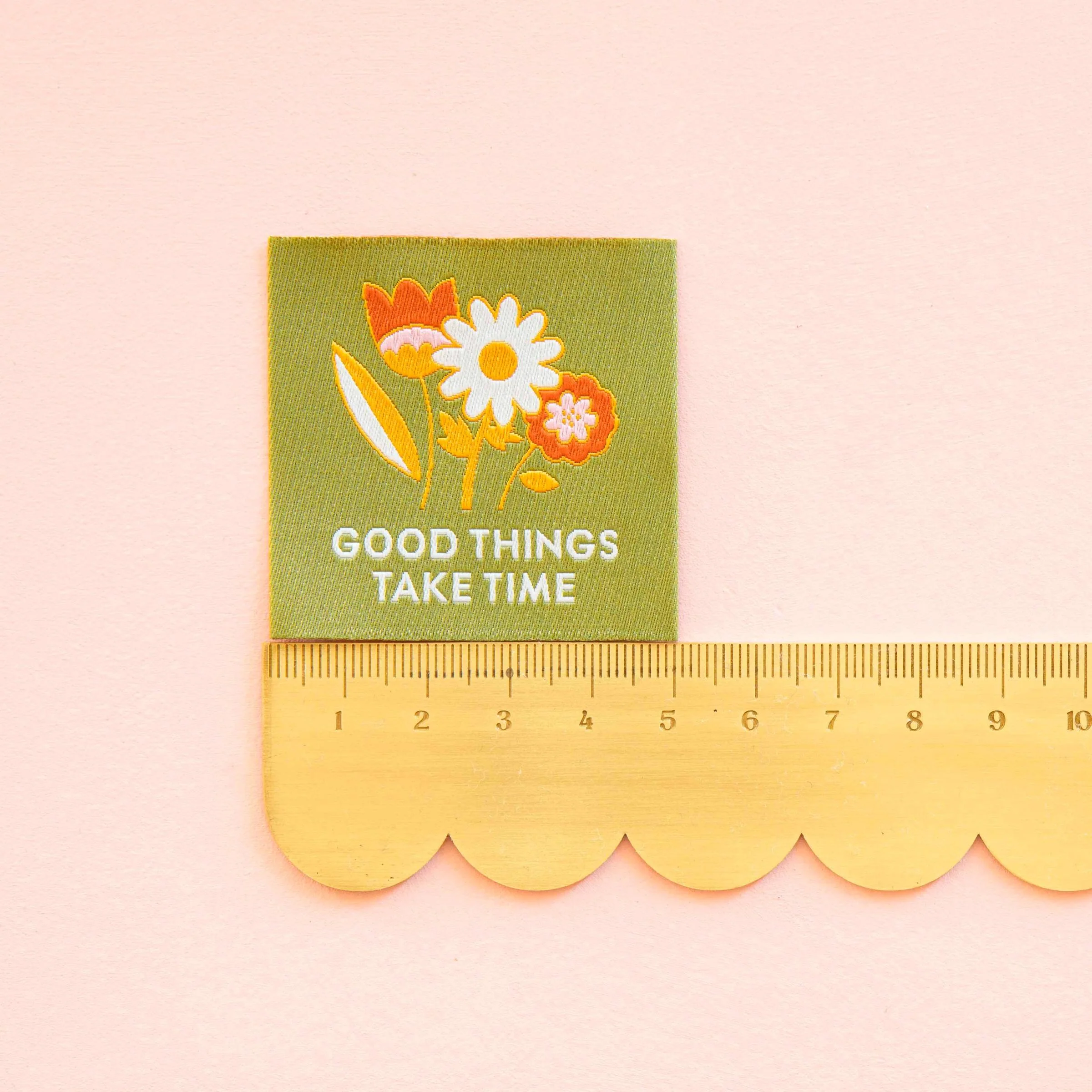 Good Things Take Time Sew-In Labels - Image 3