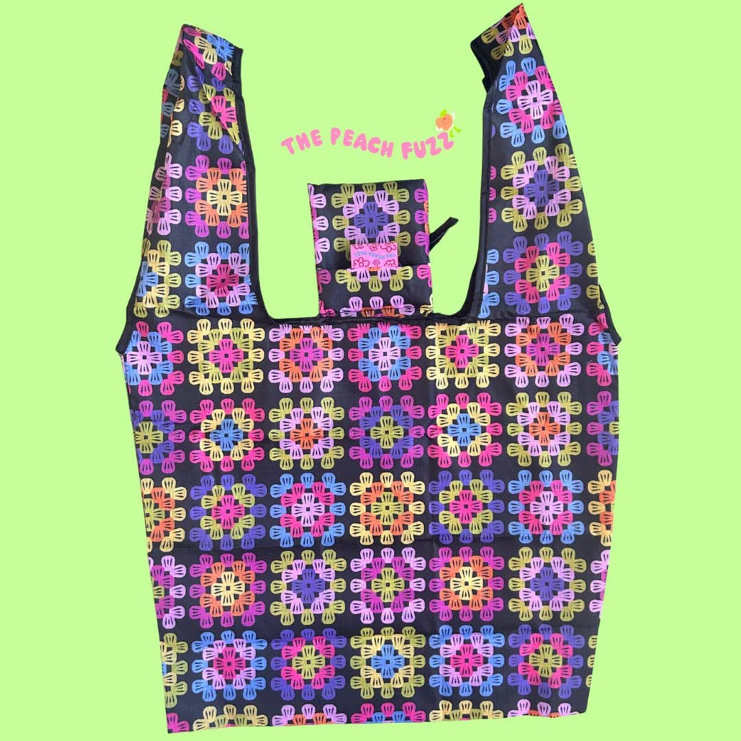 Granny Square Folding Shopper Tote - Image 2