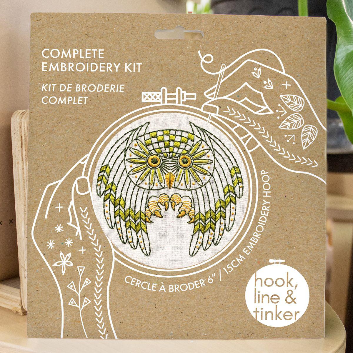 Great Horned Owl Embroidery Kit - Image 4