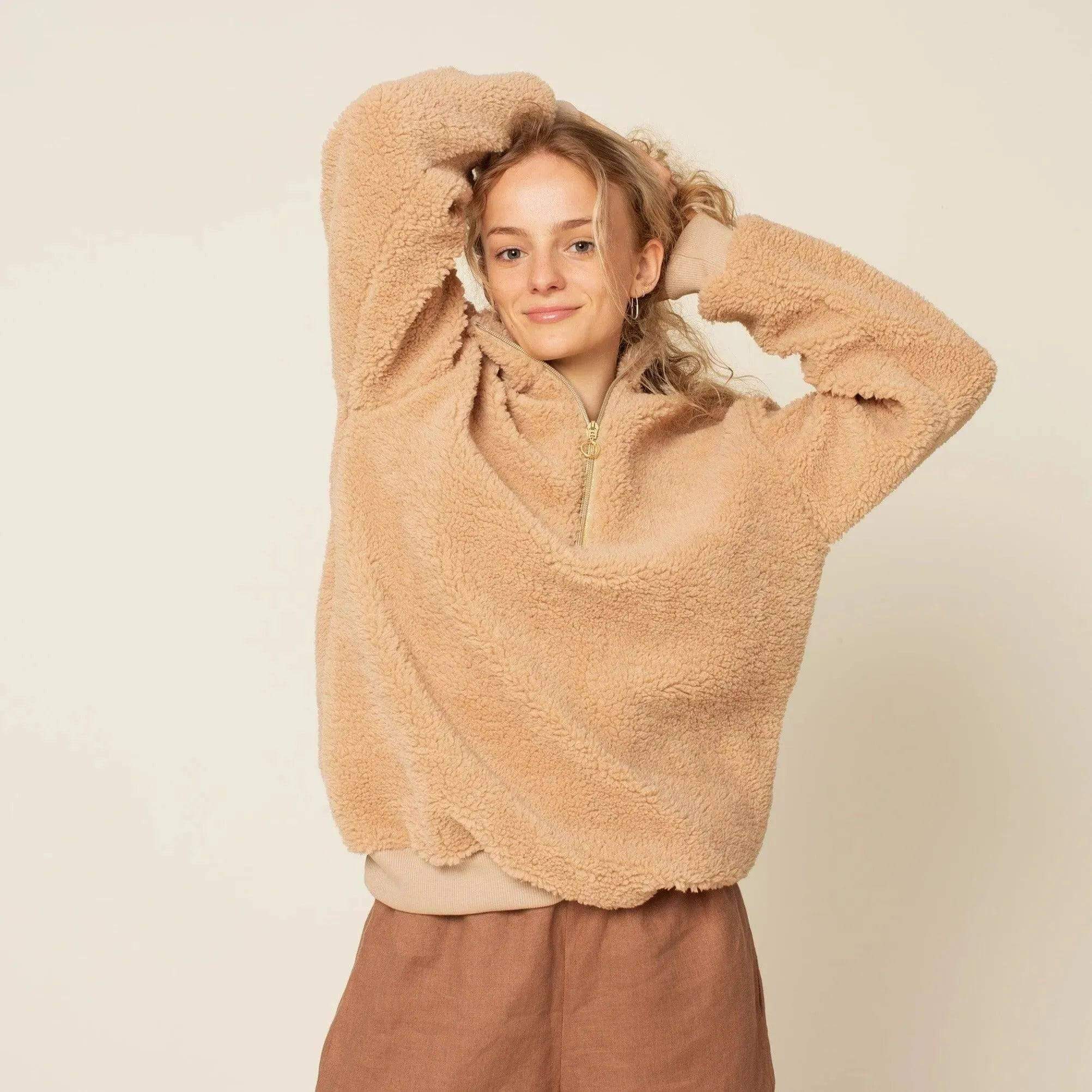 Half Zipper Sweater Pattern - PDF DOWNLOAD