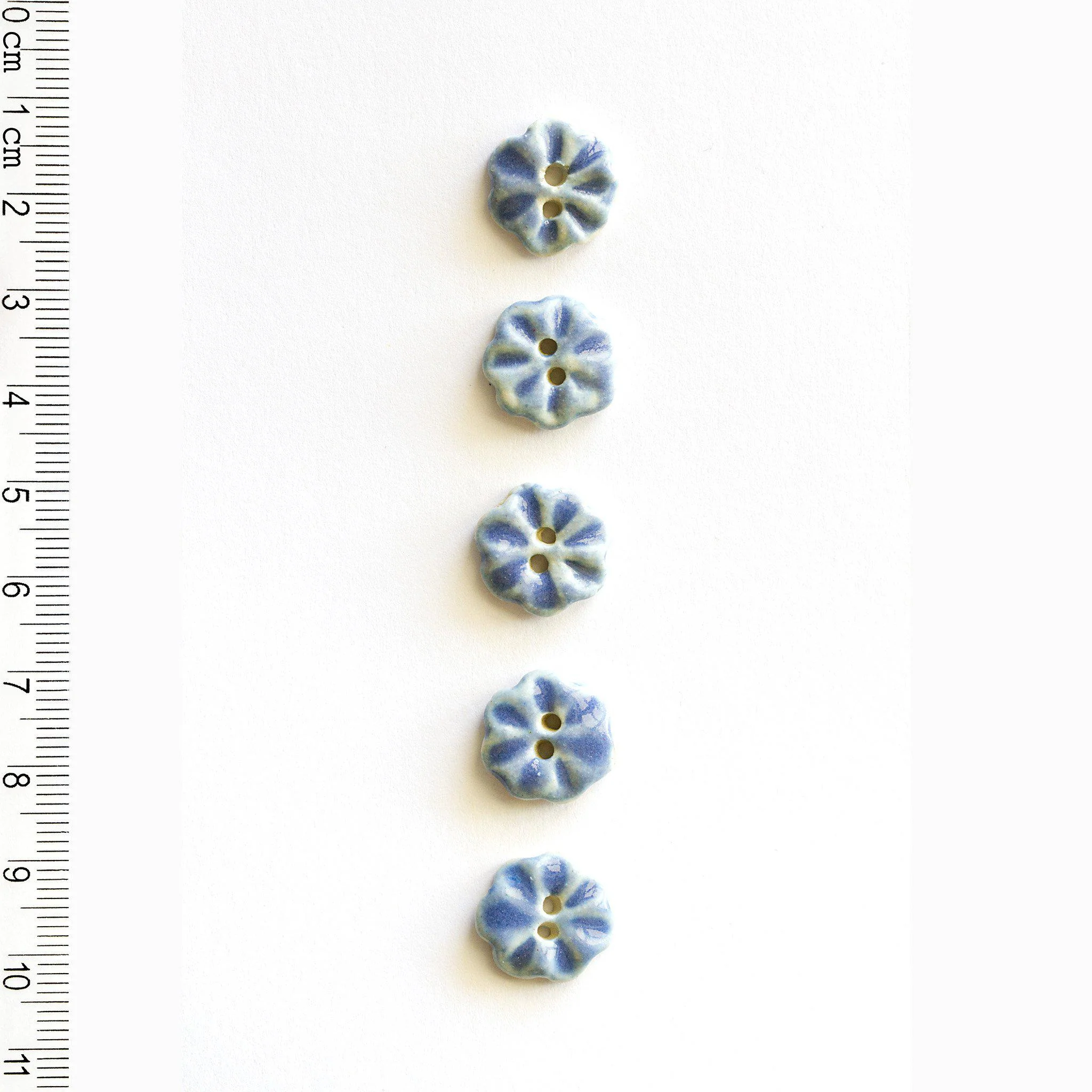 Tiny Blue Flower Buttons