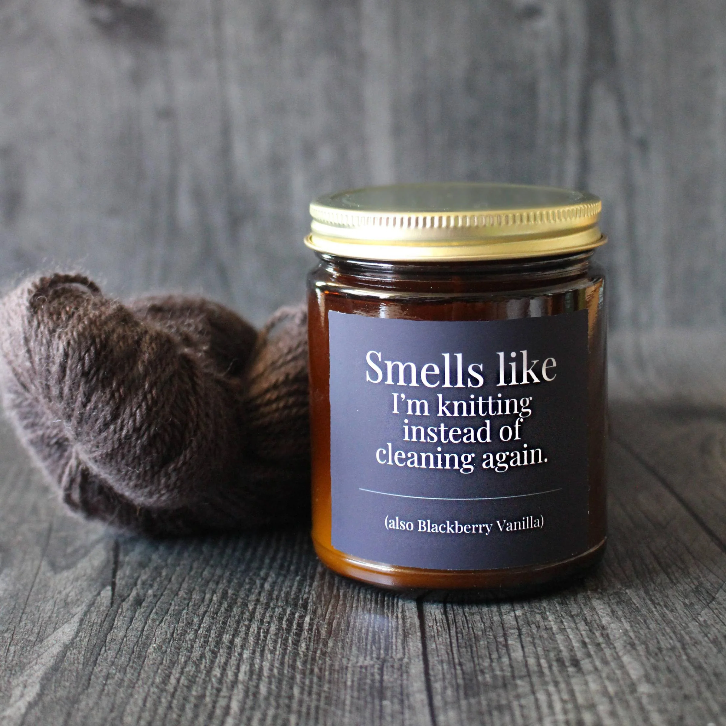 Hand-poured Coconut Soy Wax Candle For Knitters - 4oz - Image 11