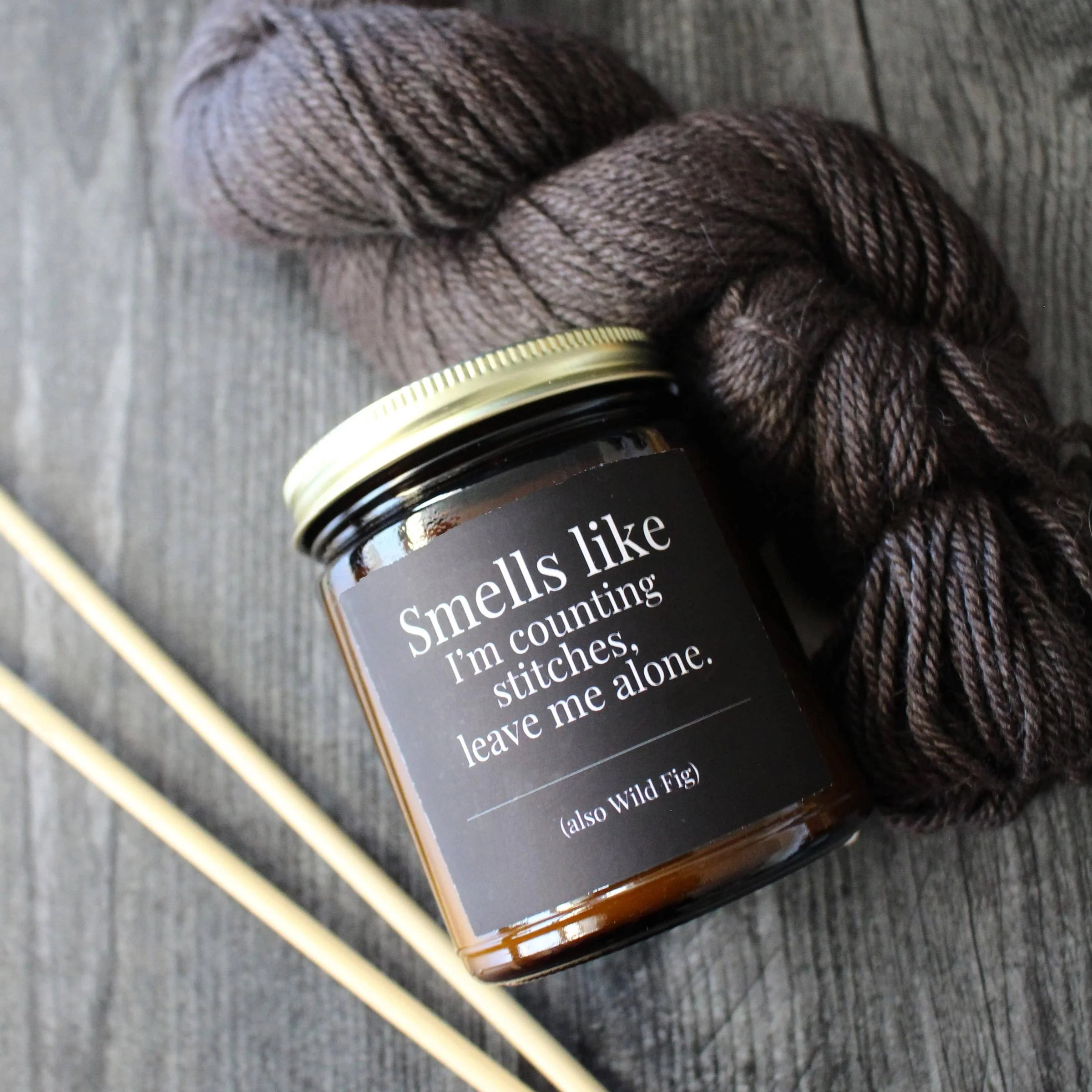 Hand-poured Coconut Soy Wax Candle For Knitters - 4oz - Image 13