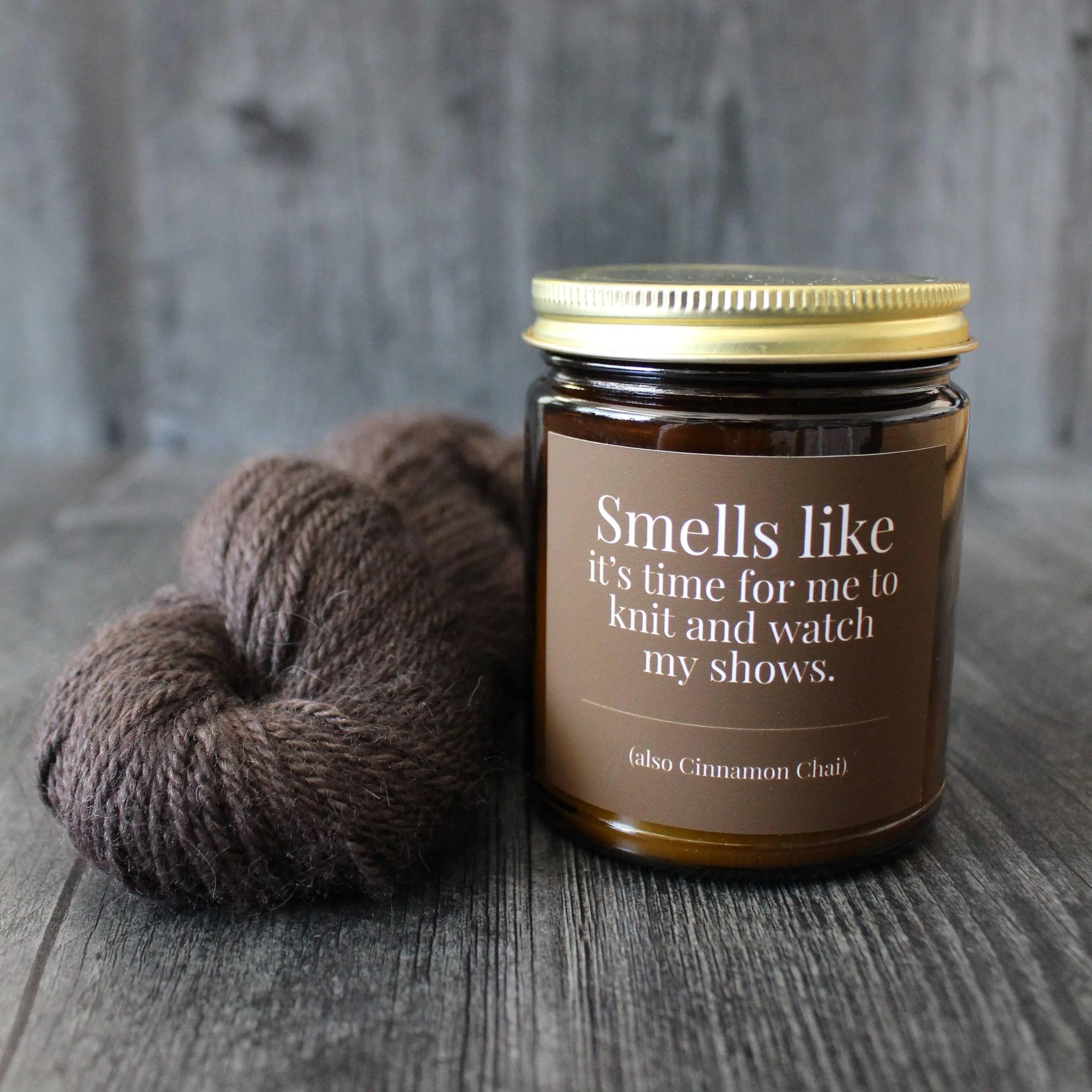 Hand-poured Coconut Soy Wax Candle For Knitters - 4oz - Image 4