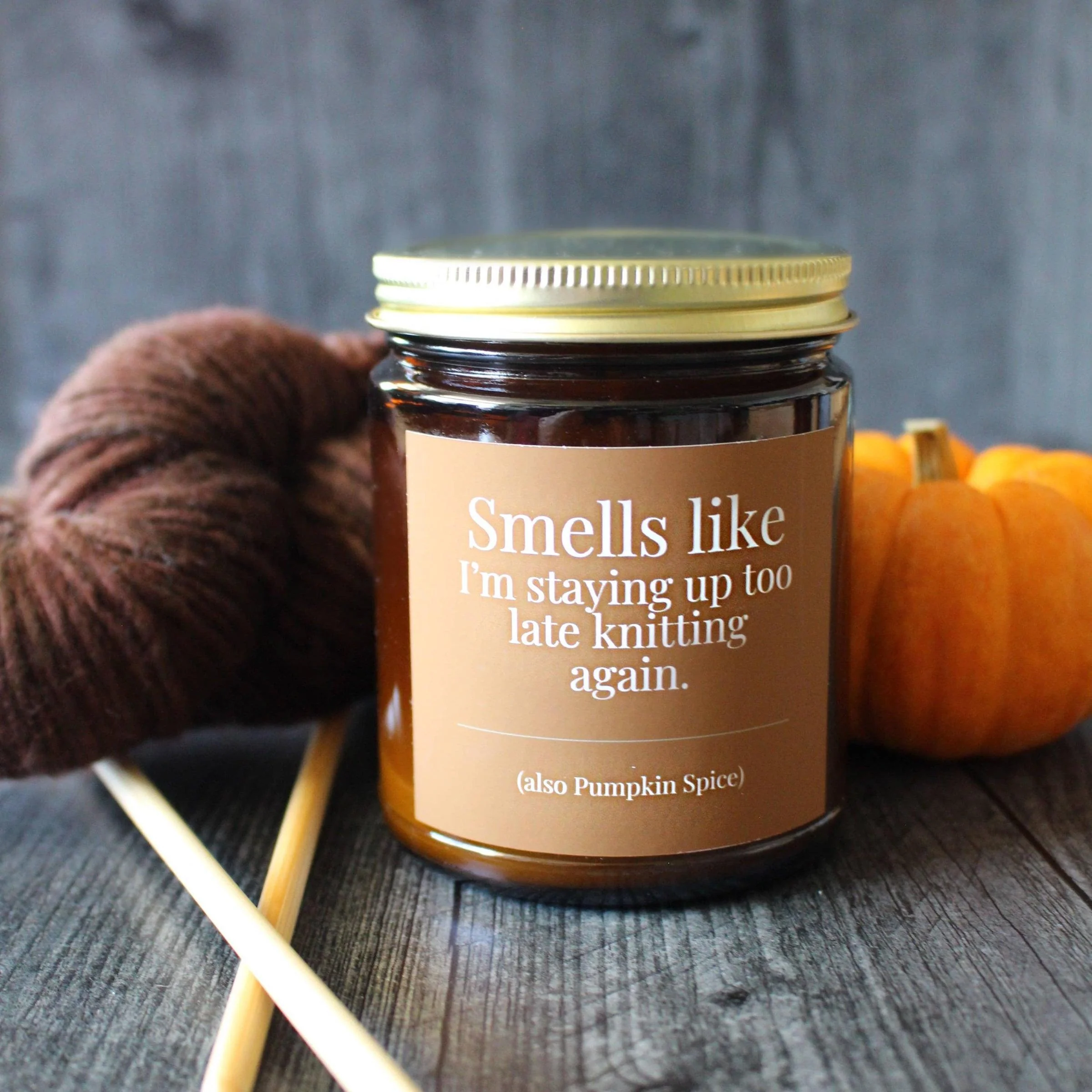 Hand-poured Coconut Soy Wax Candle For Knitters - 4oz - Image 6