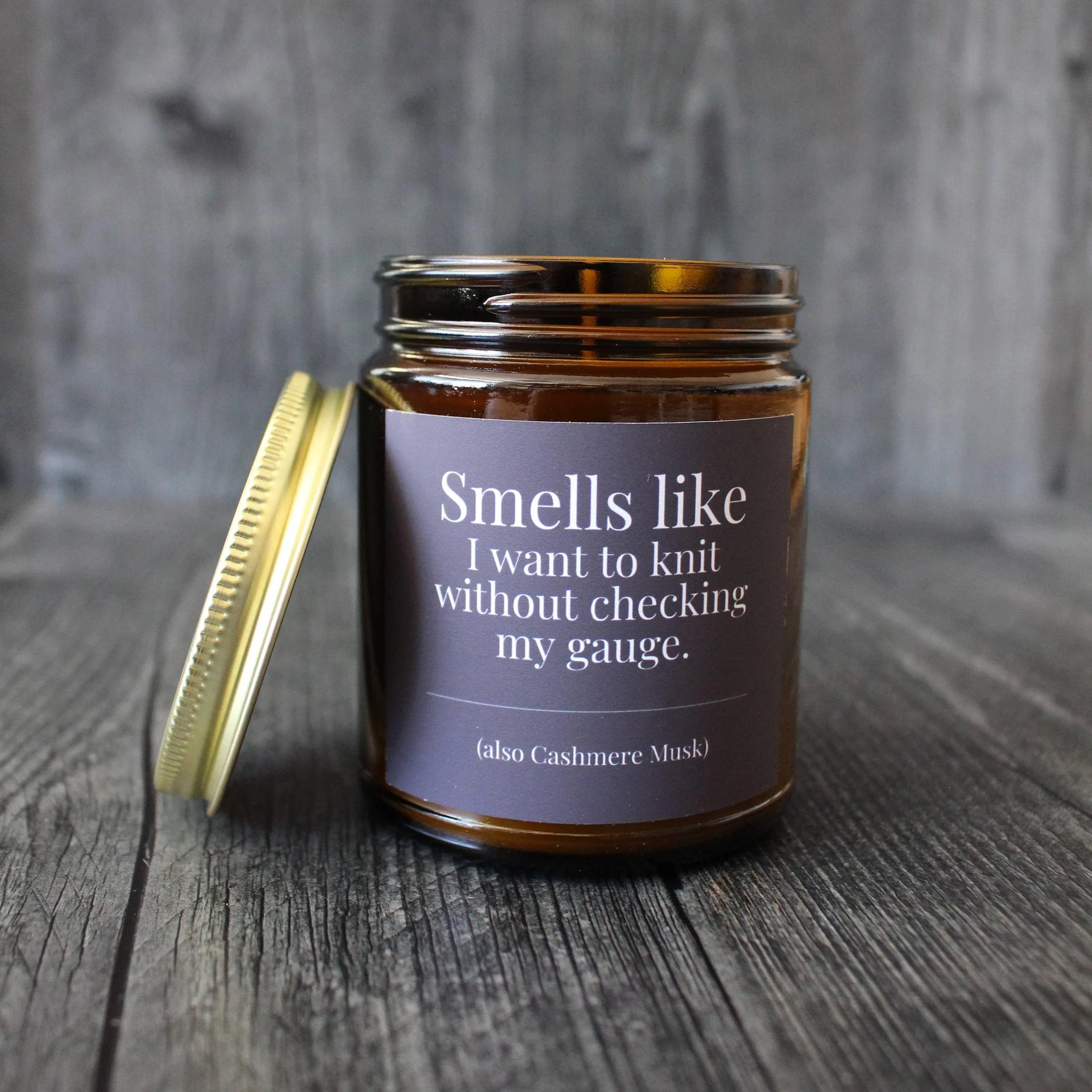 Hand-poured Coconut Soy Wax Candle For Knitters - 4oz - Image 7