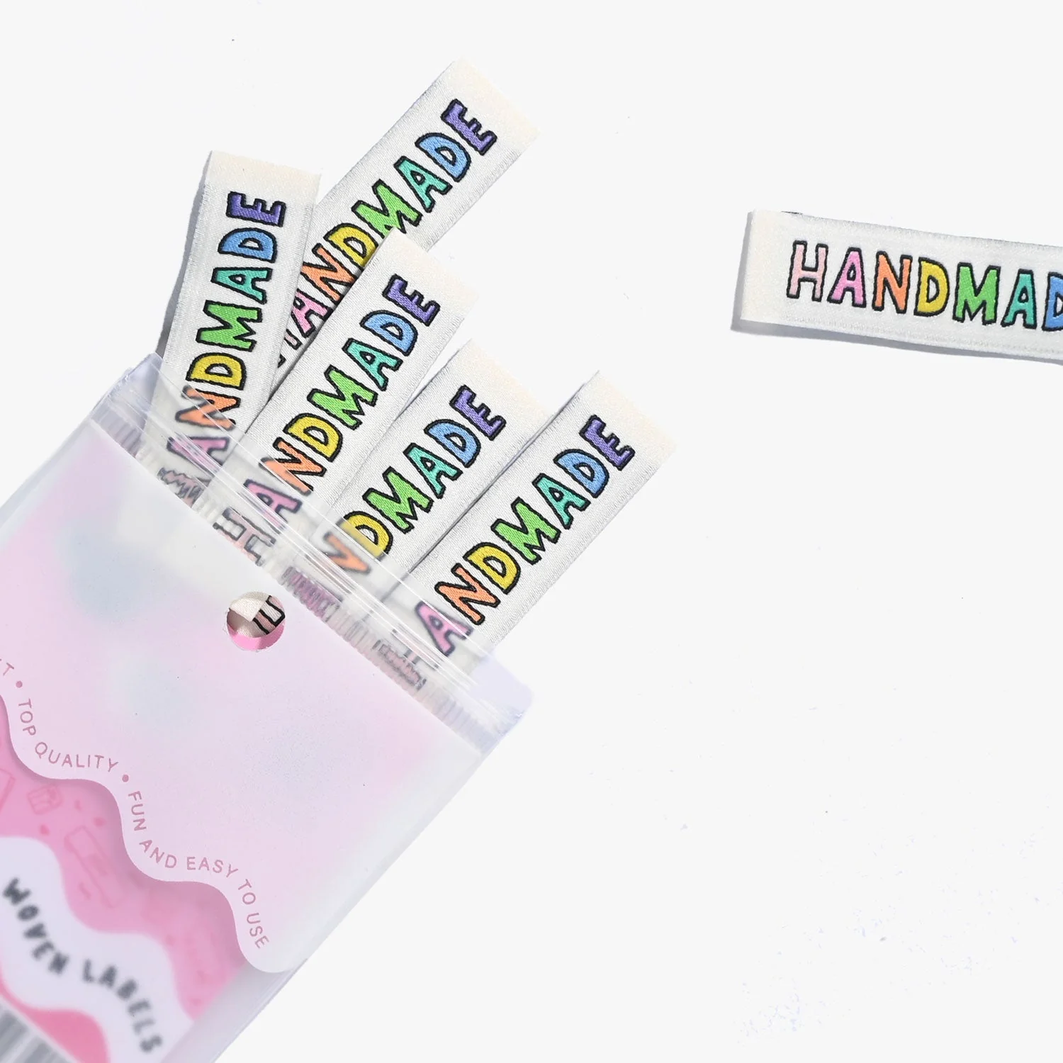 Handmade Rainbow Sew-in Labels - Image 2