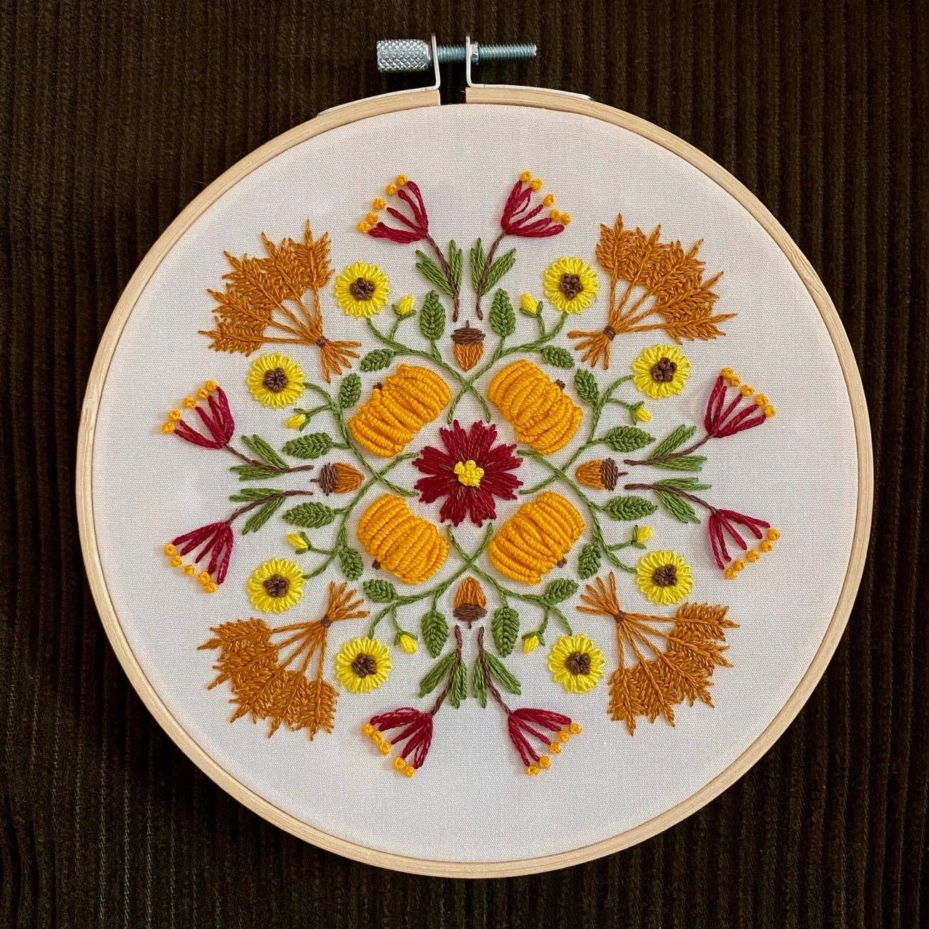 Harvest Mandala Embroidery Kit
