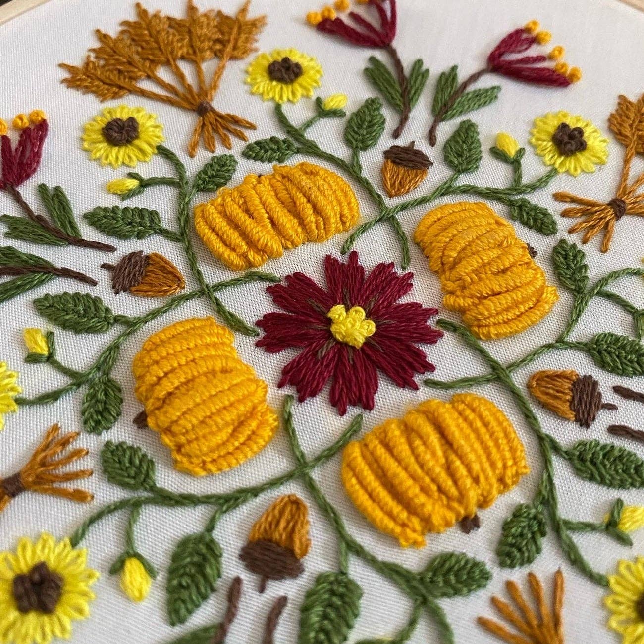 Harvest Mandala Embroidery Kit - Image 2
