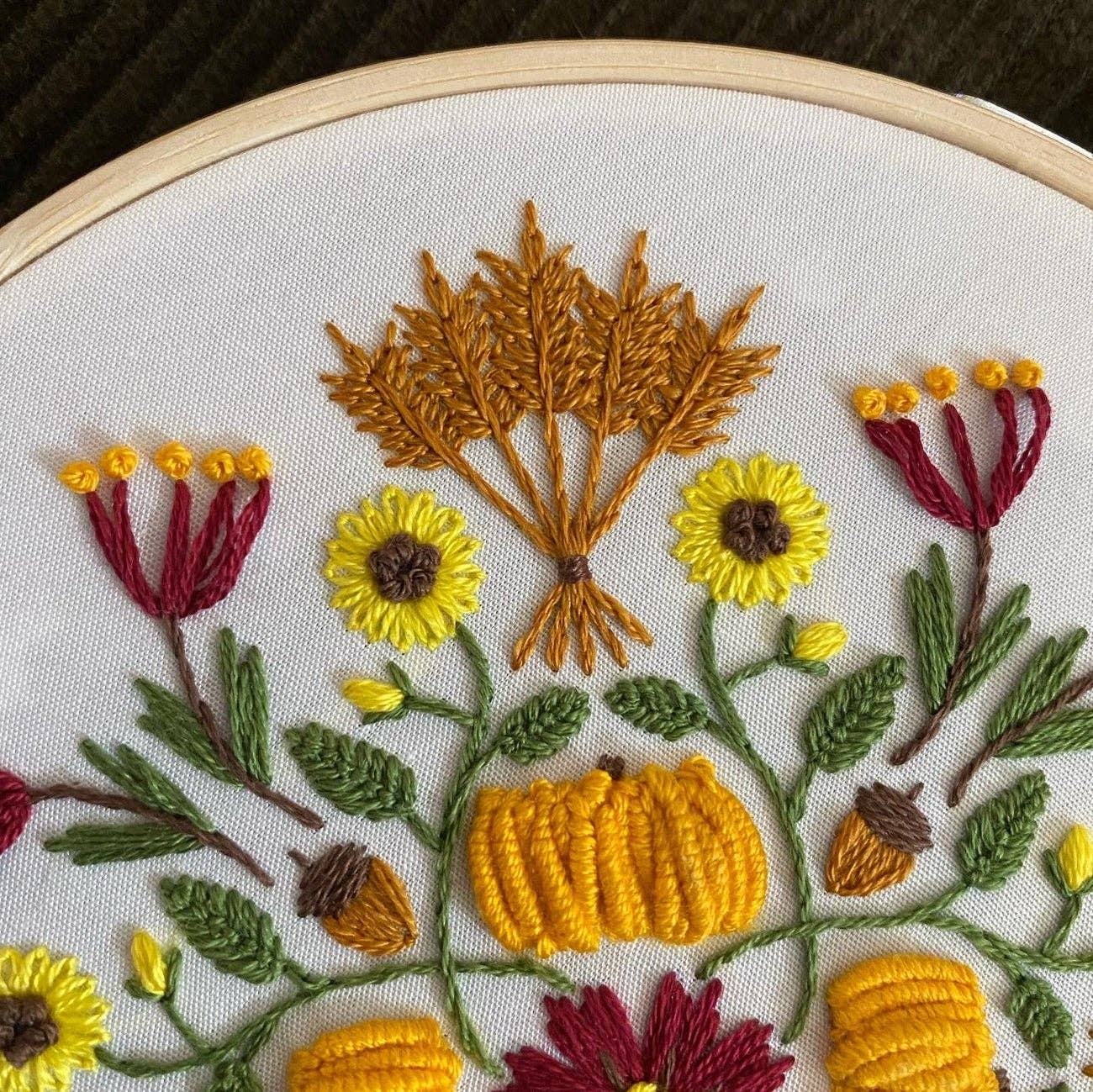 Harvest Mandala Embroidery Kit - Image 3