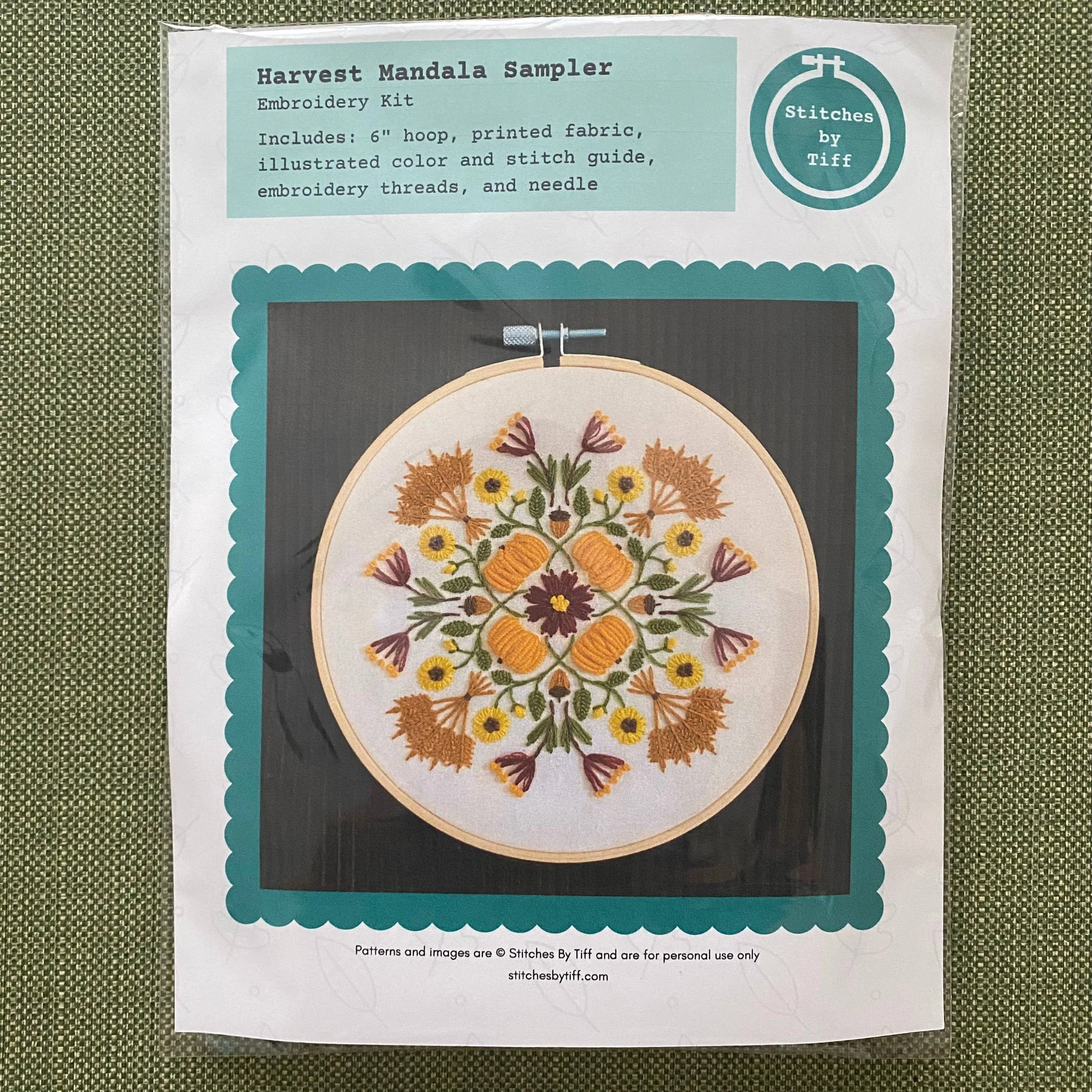 Harvest Mandala Embroidery Kit - Image 5