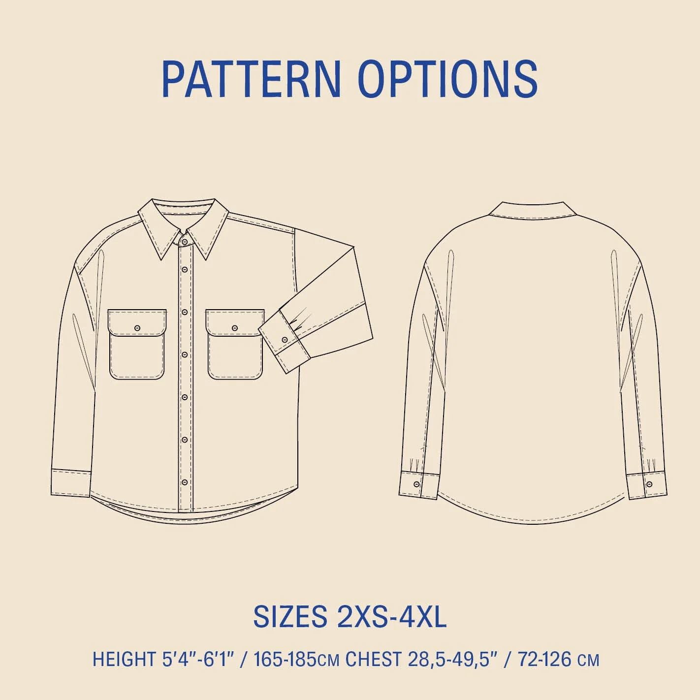 Heavy Shirt Pattern - PDF DOWNLOAD - Image 2