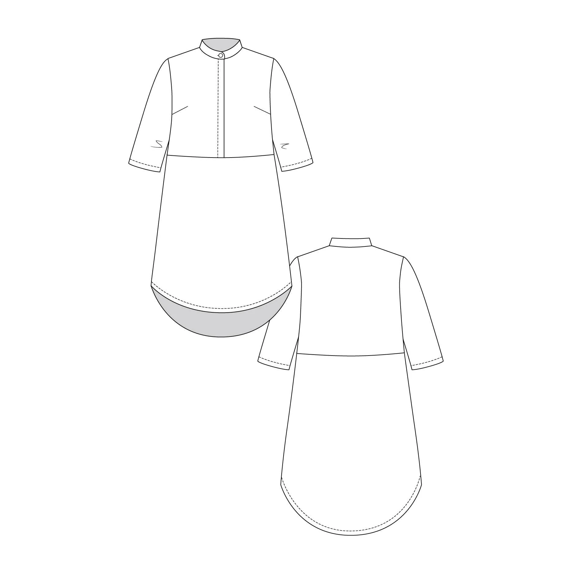 HELMI Trench Blouse & Tunic Dress Pattern - PDF DOWNLOAD - Image 9
