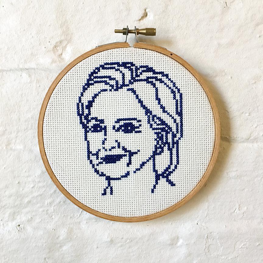 Hillary Clinton Cross Stitch Kit - Image 3