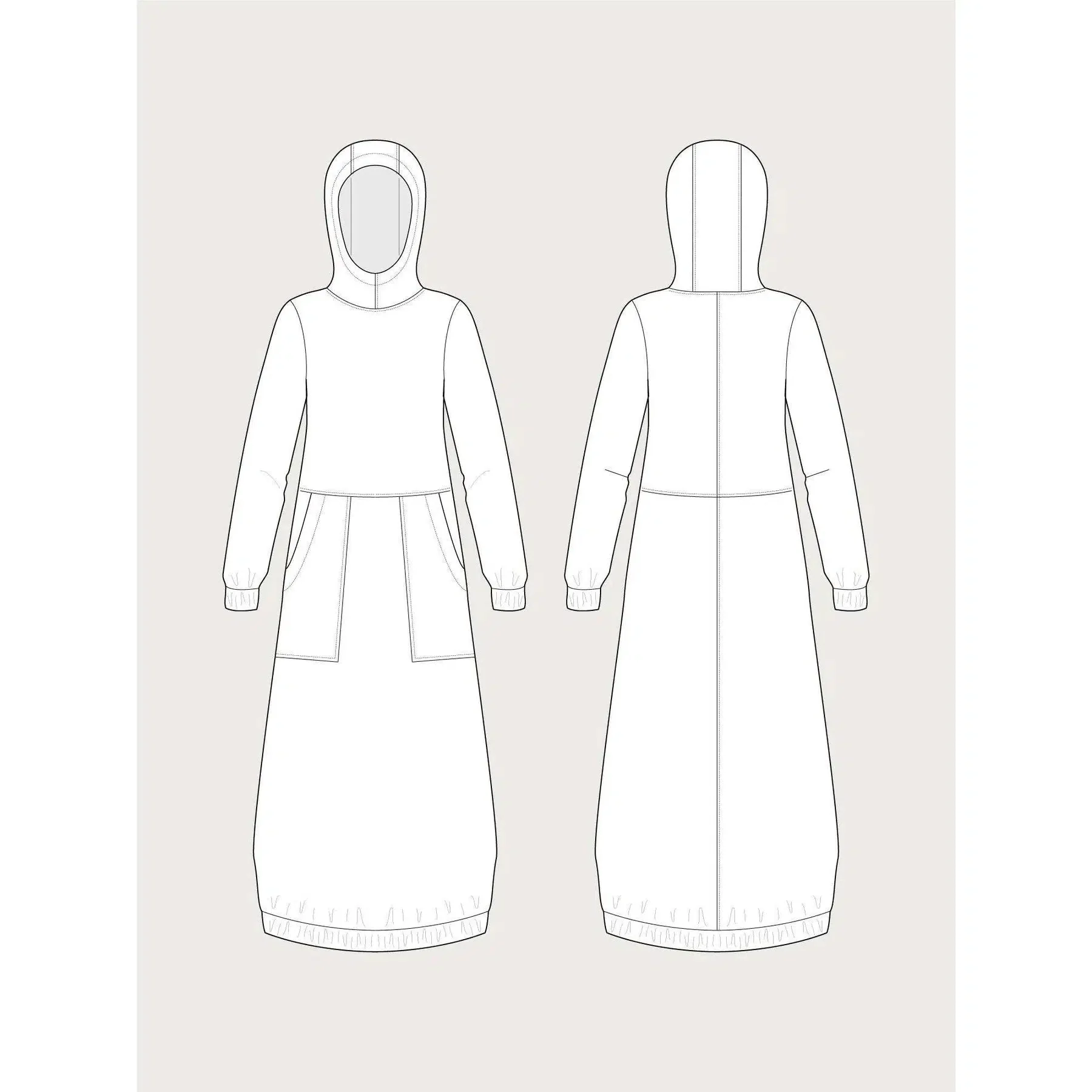 Hoodie Dress Pattern - Image 5