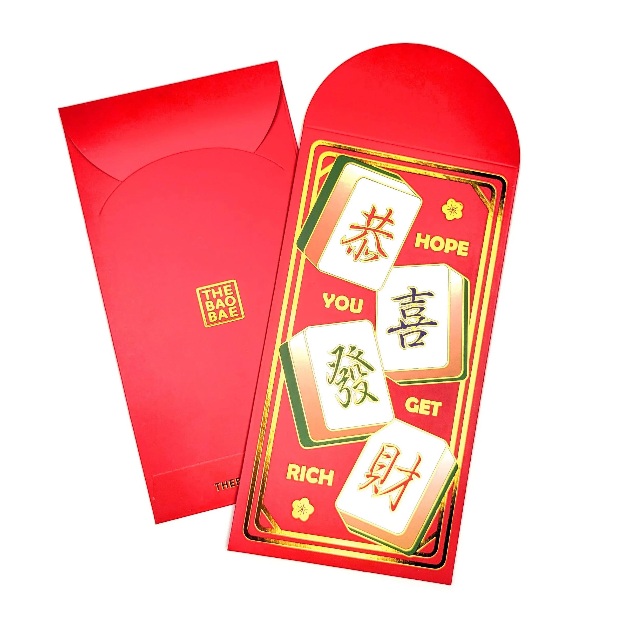 Hope You Get Rich Mahjong "Gung Hay Fat Choy" New Year Red Envelopes - Image 2
