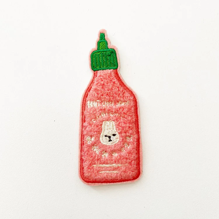 Hot Sauce Chenille Peel & Stick Patch