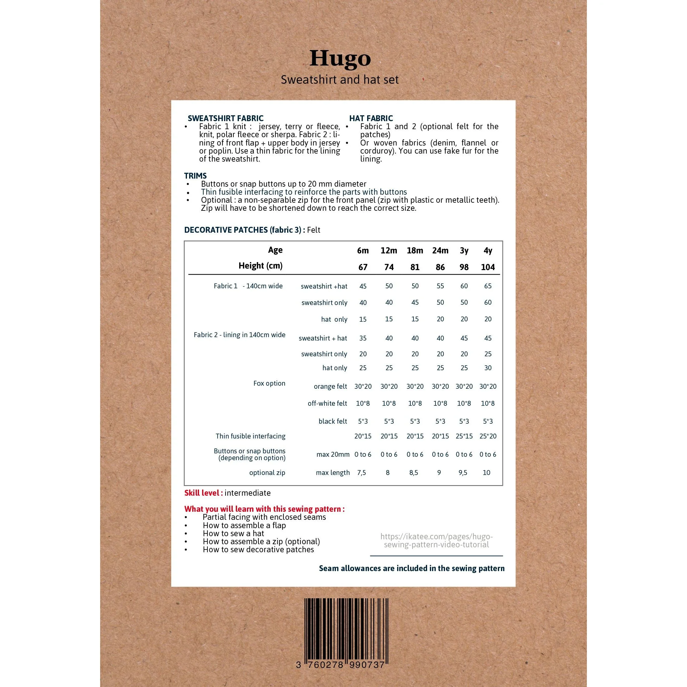 Hugo Sweatshirt + Hat Set Pattern - Image 11