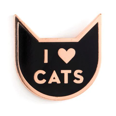I Heart Cats Enamel Pin