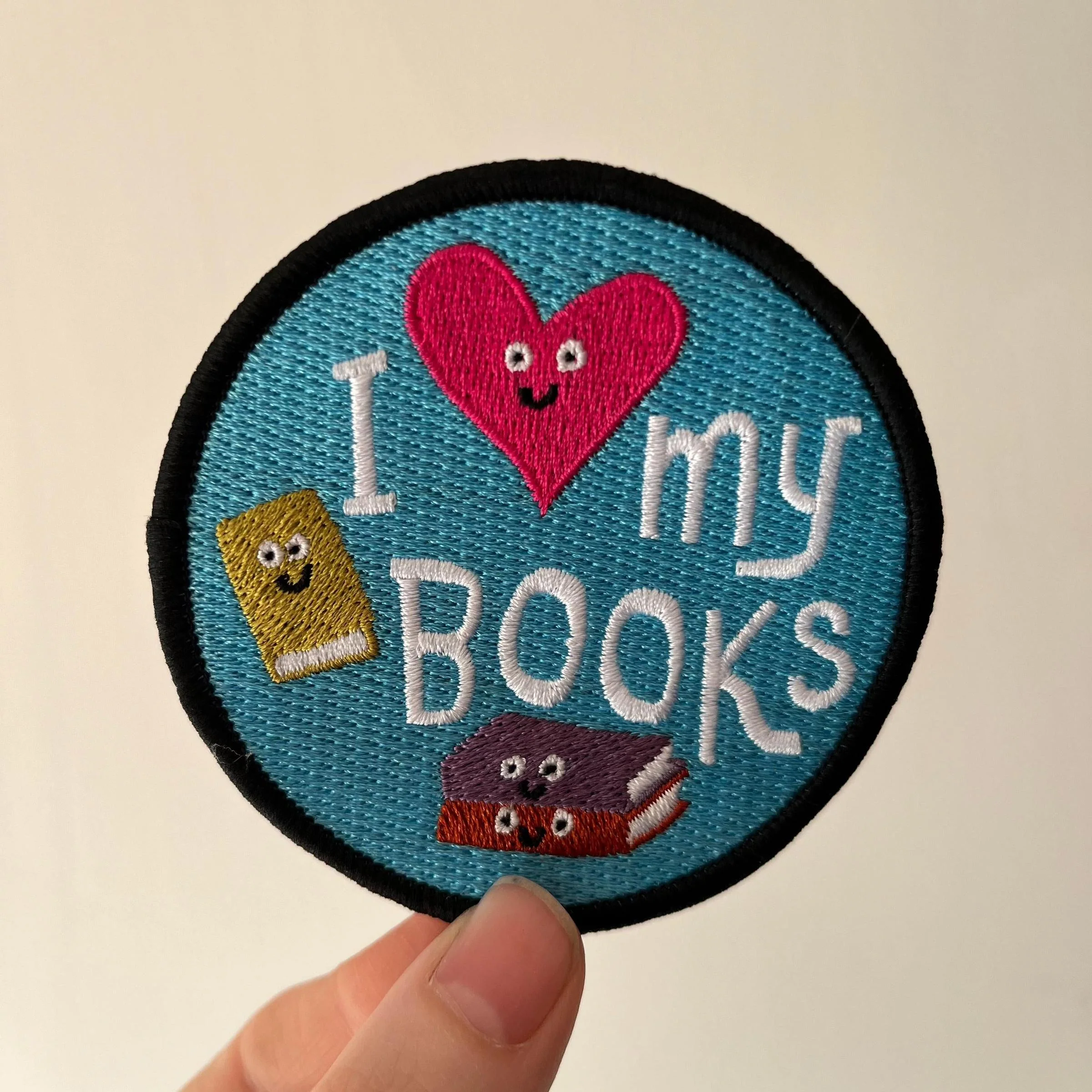 I Love My Books Sew-On Patch