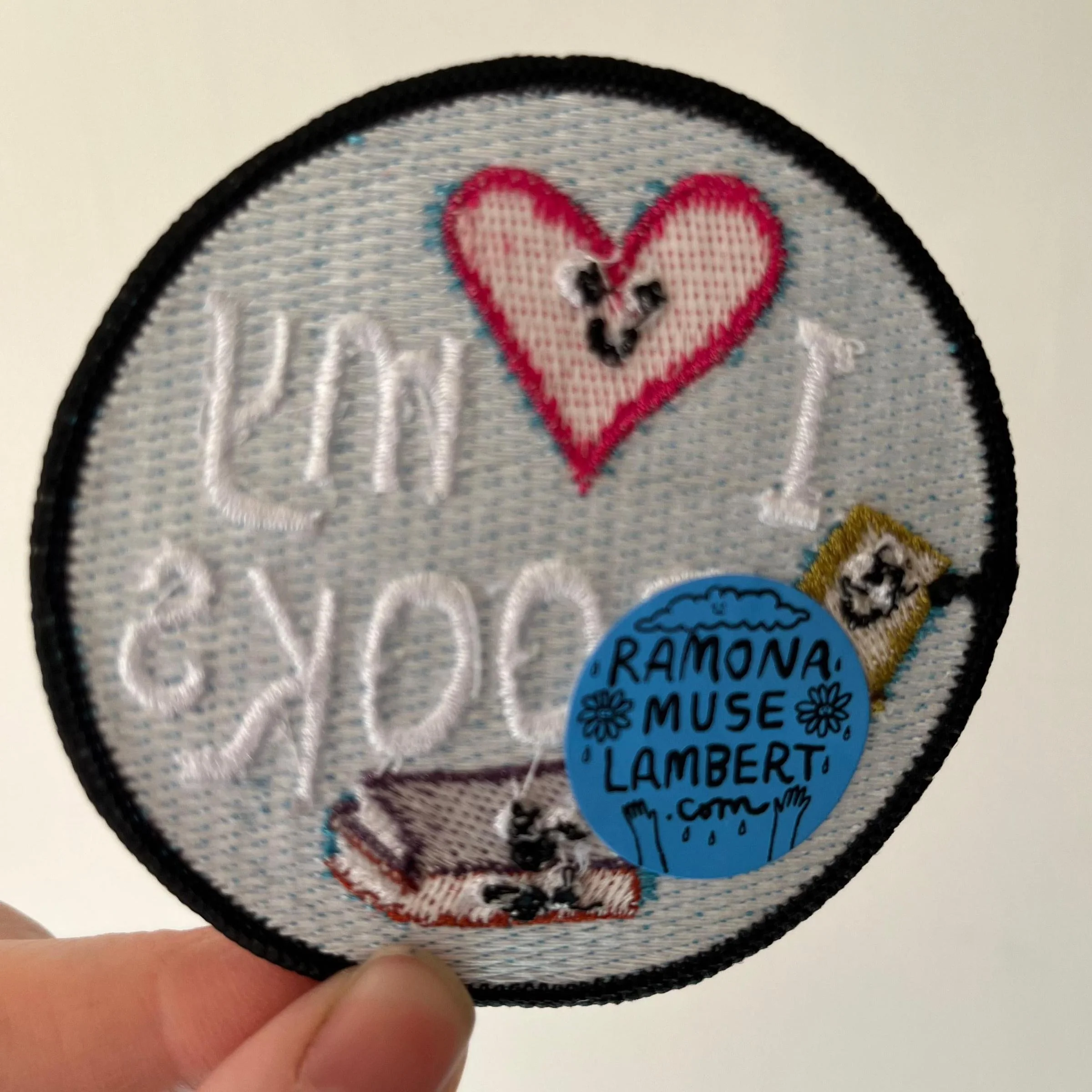 I Love My Books Sew-On Patch - Image 2