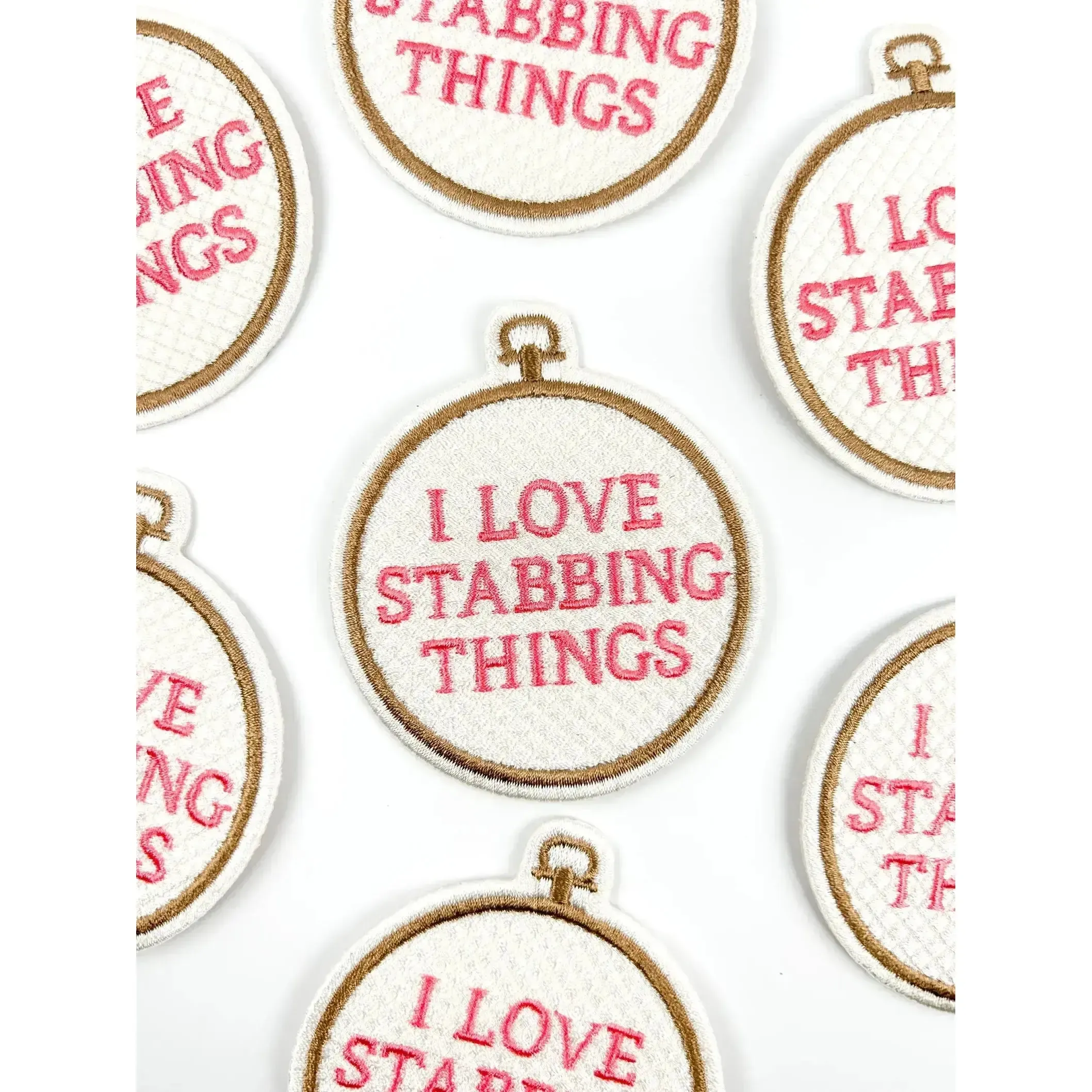 I Love Stabbing Things Iron-On Patch - Image 3