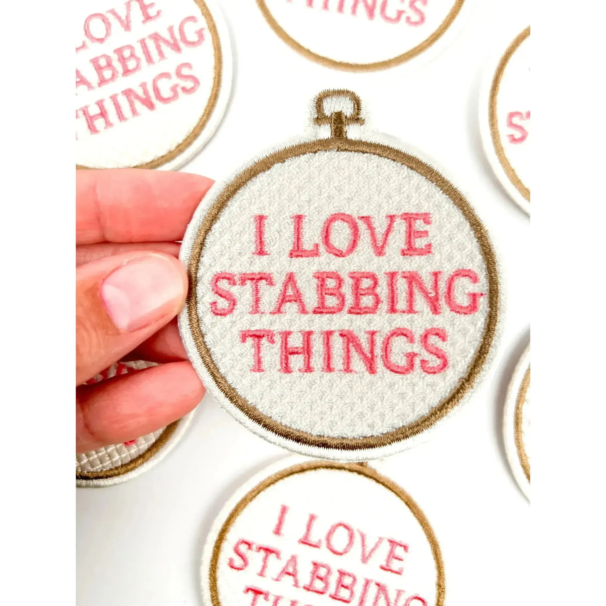 I Love Stabbing Things Iron-On Patch - Image 4