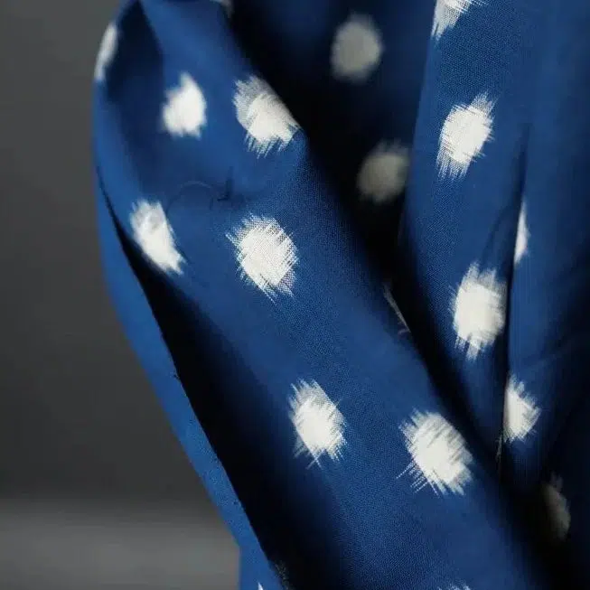 Ikat Polka Indian Cotton