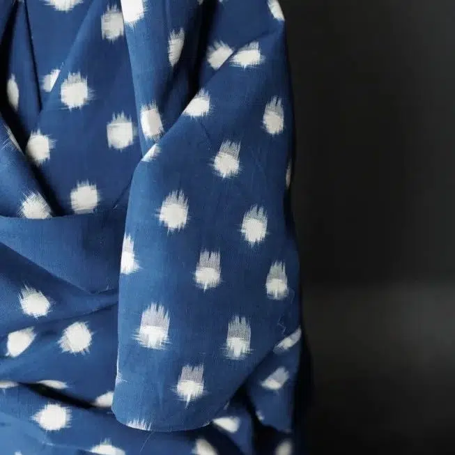 Ikat Polka Indian Cotton - Image 2