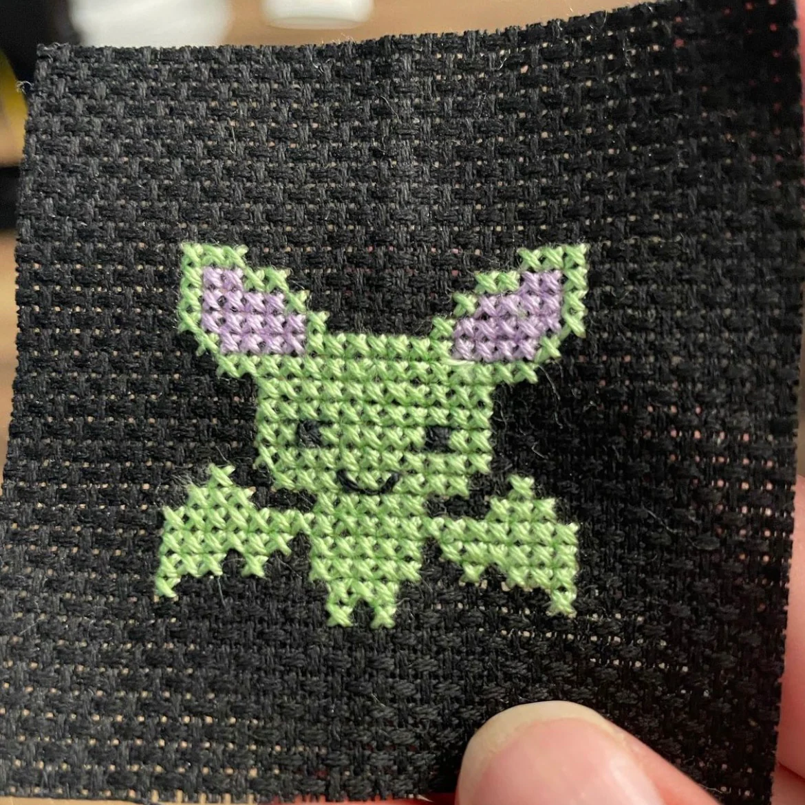 Intro to Cross Stitch - Matchbox Halloween Kit