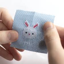 Intro to Cross Stitch - Matchbox Bunny Kit - Image 2