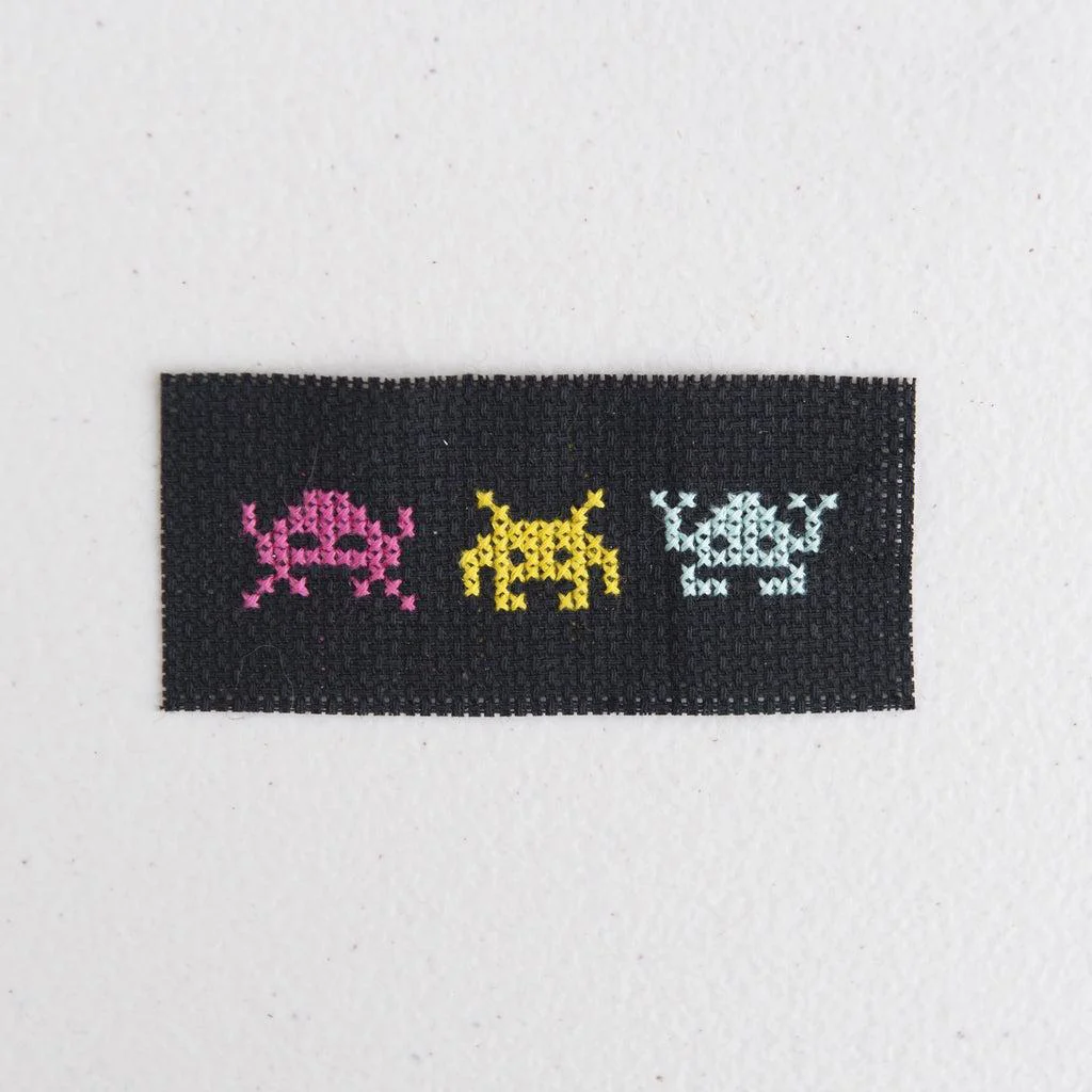 Space Invaders Mini Cross Stitch CMYK Kit in a Matchbox - Image 5