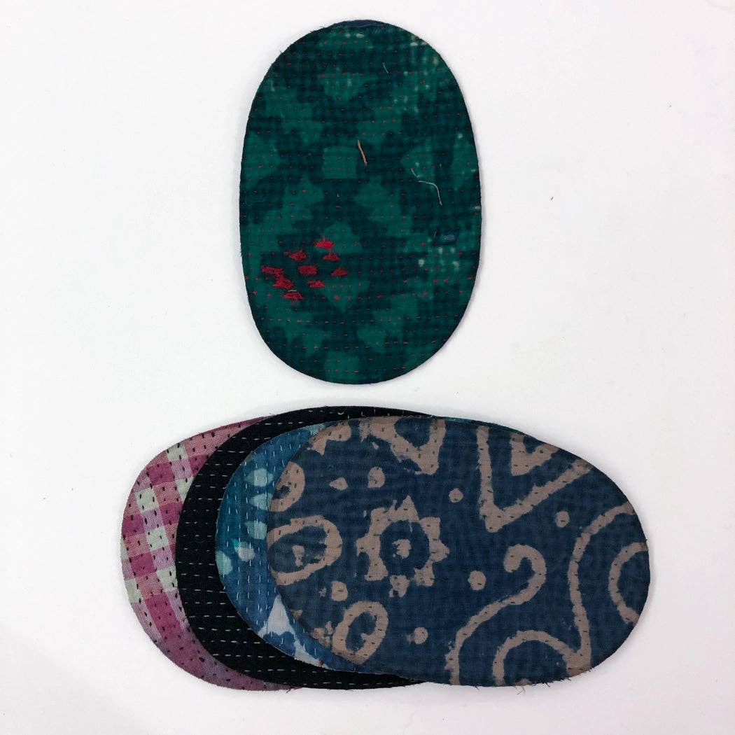 Medium Kantha Butterfly Iron-On Patch - Image 11