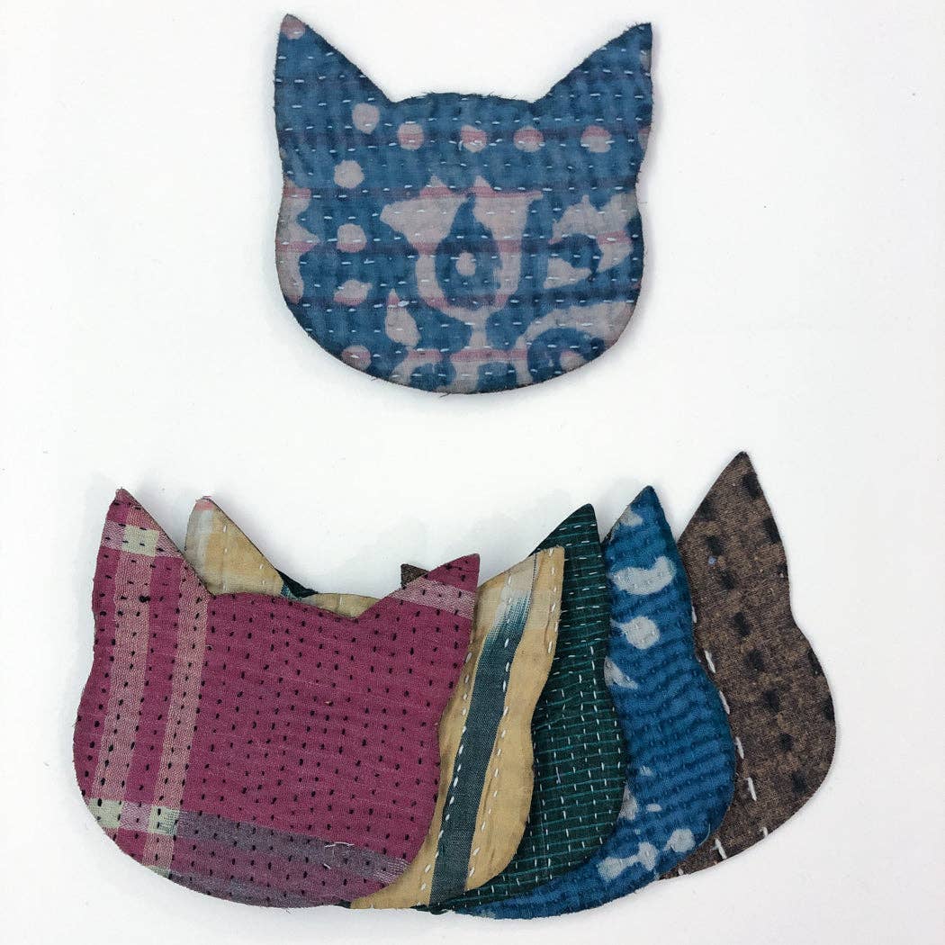 Medium Kantha Butterfly Iron-On Patch - Image 6