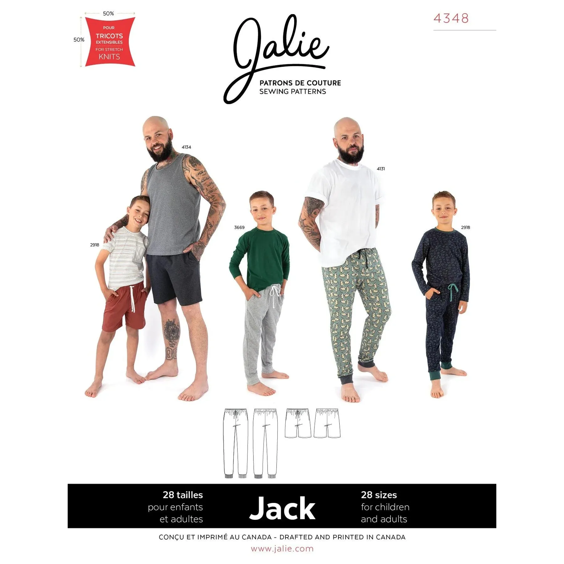 Jack Pull-On Lounge Pants & Shorts Pattern - Image 4