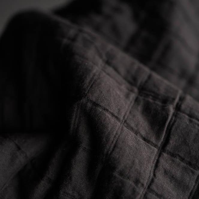 Jacquard Square Cotton, Lunar Black - Image 2