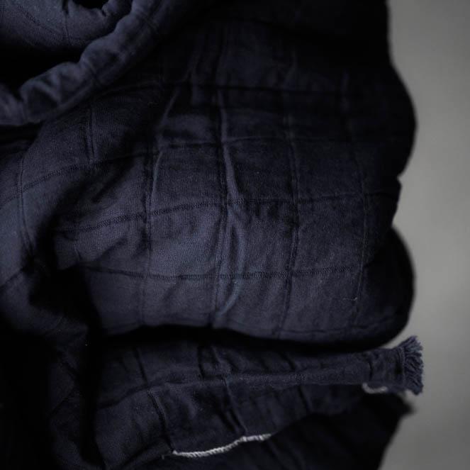 Jacquard Square Cotton, Quink Indigo Blue - Image 2