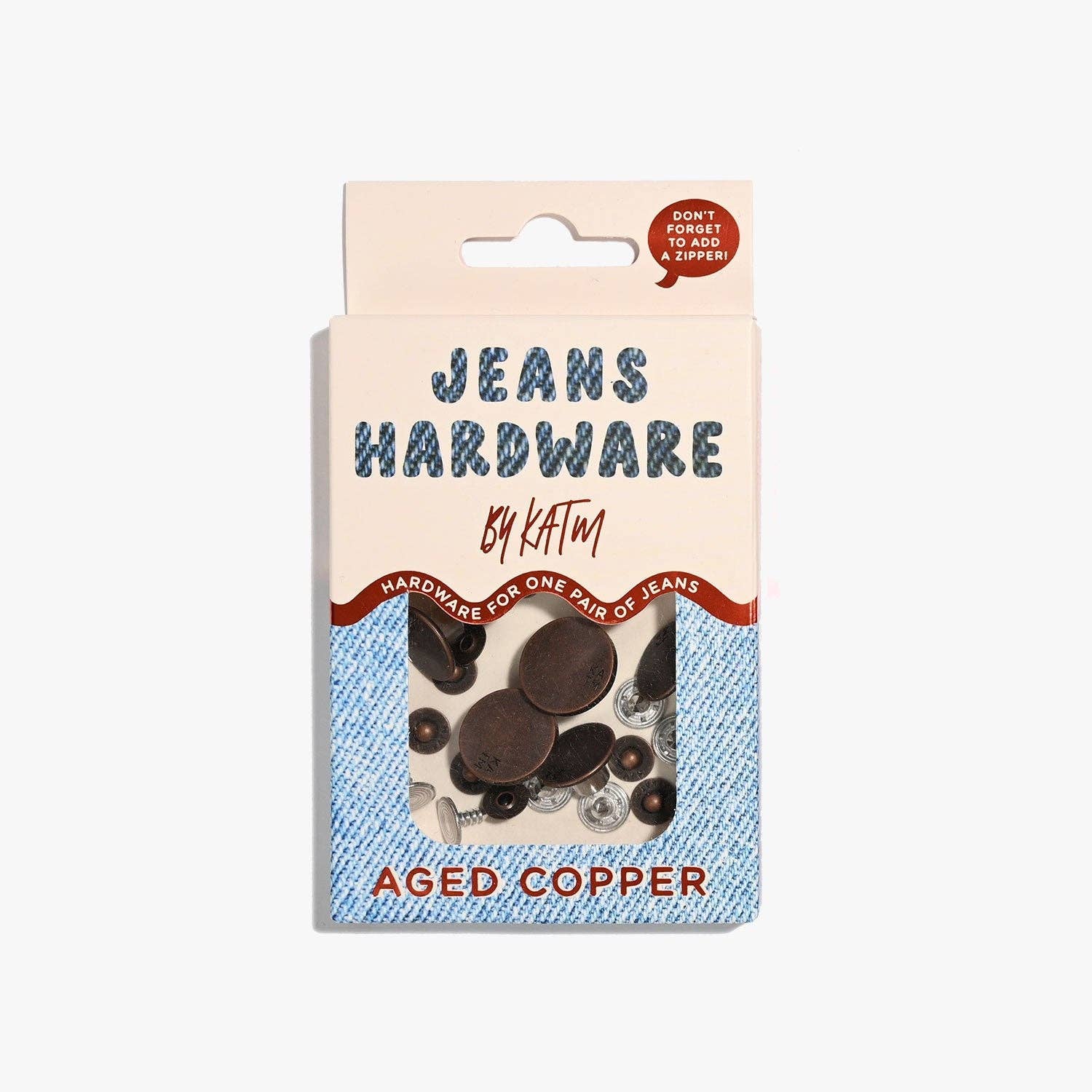Jeans Hardware Kit - Aged Copper - Image 2