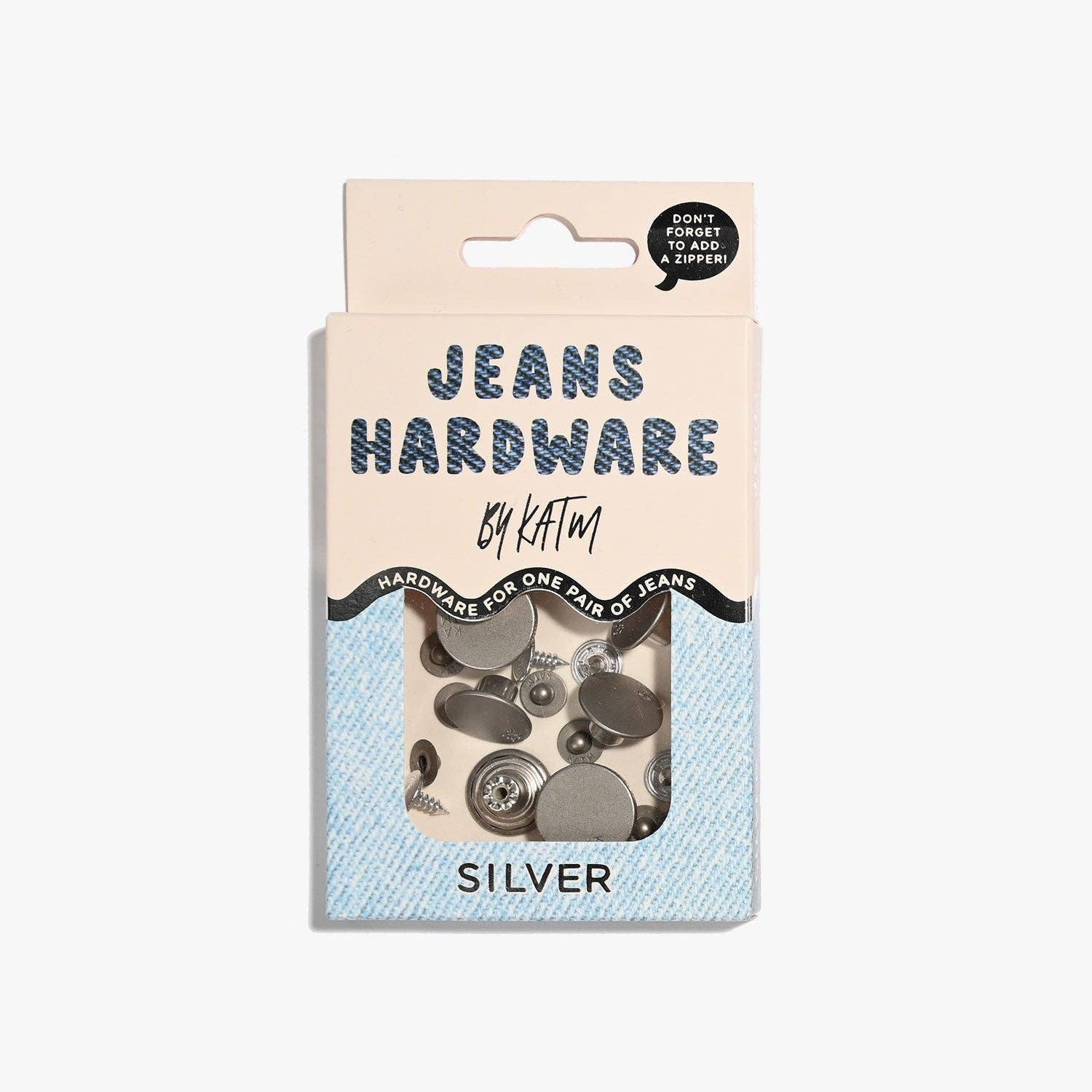Jeans Hardware Kit - Silver - Image 3