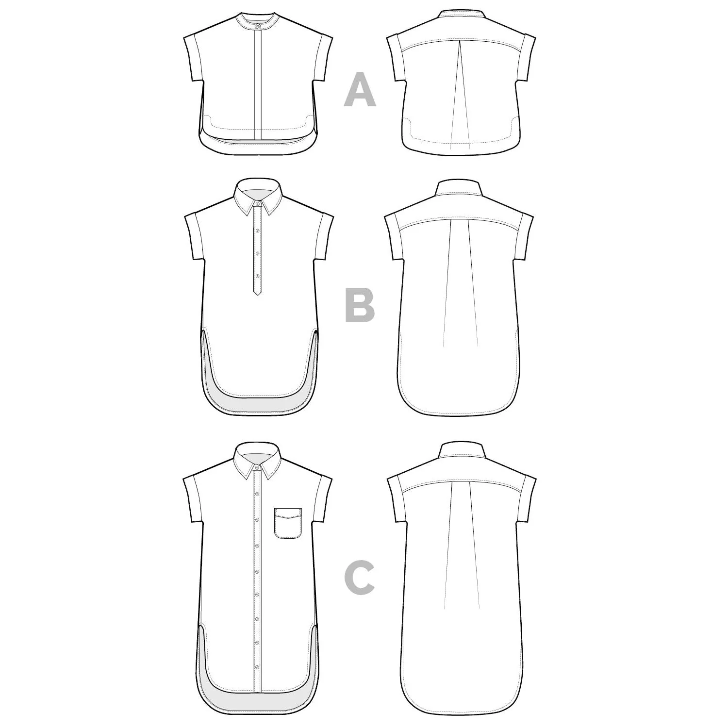 Kalle Shirt & Shirtdress Pattern - PDF DOWNLOAD - Image 19