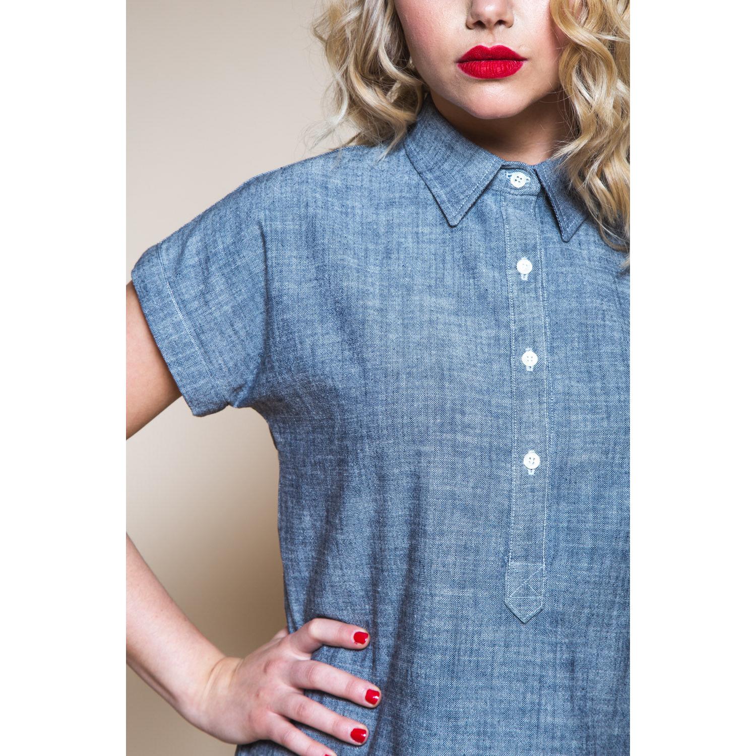 Kalle Shirt & Shirtdress Pattern - PDF DOWNLOAD - Image 4