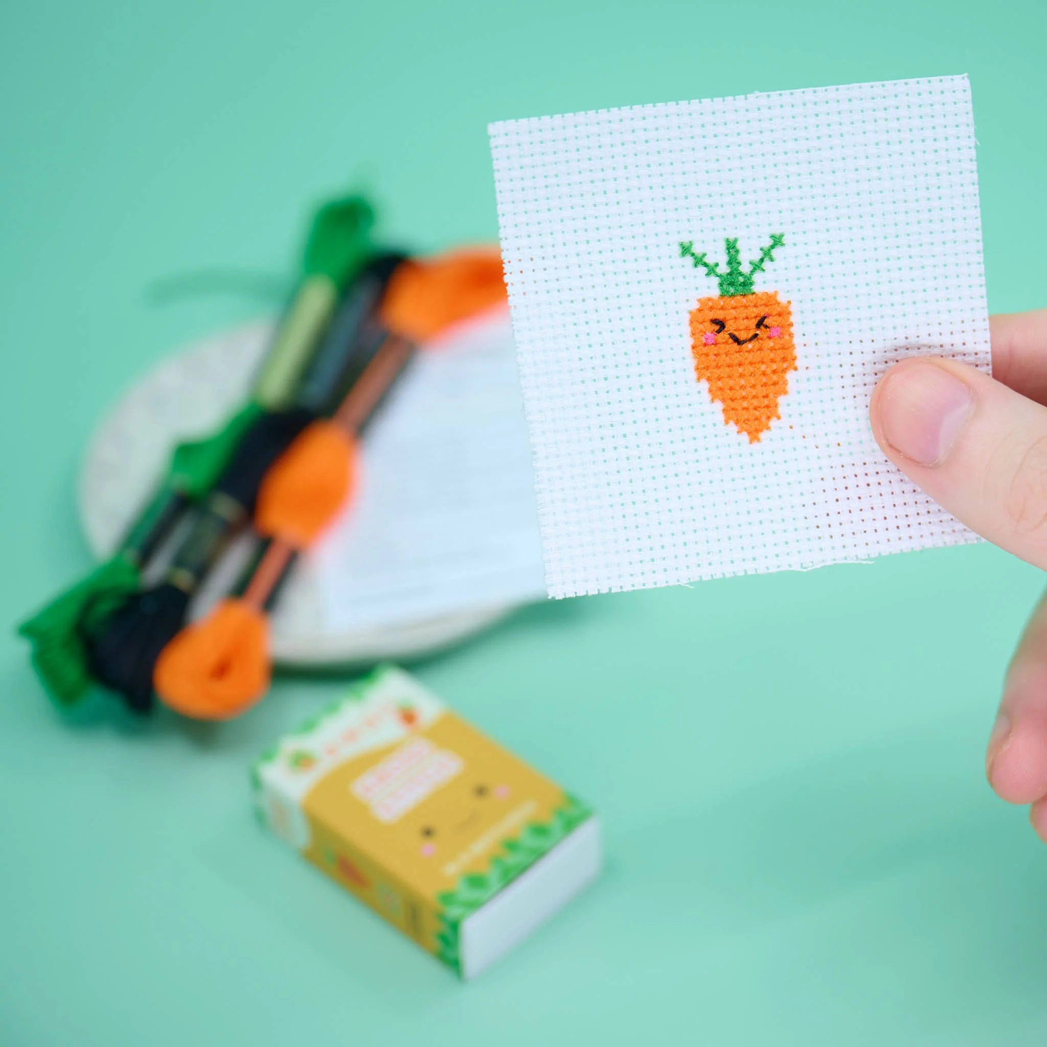 Kawaii Carrot Mini Cross Stitch Kit