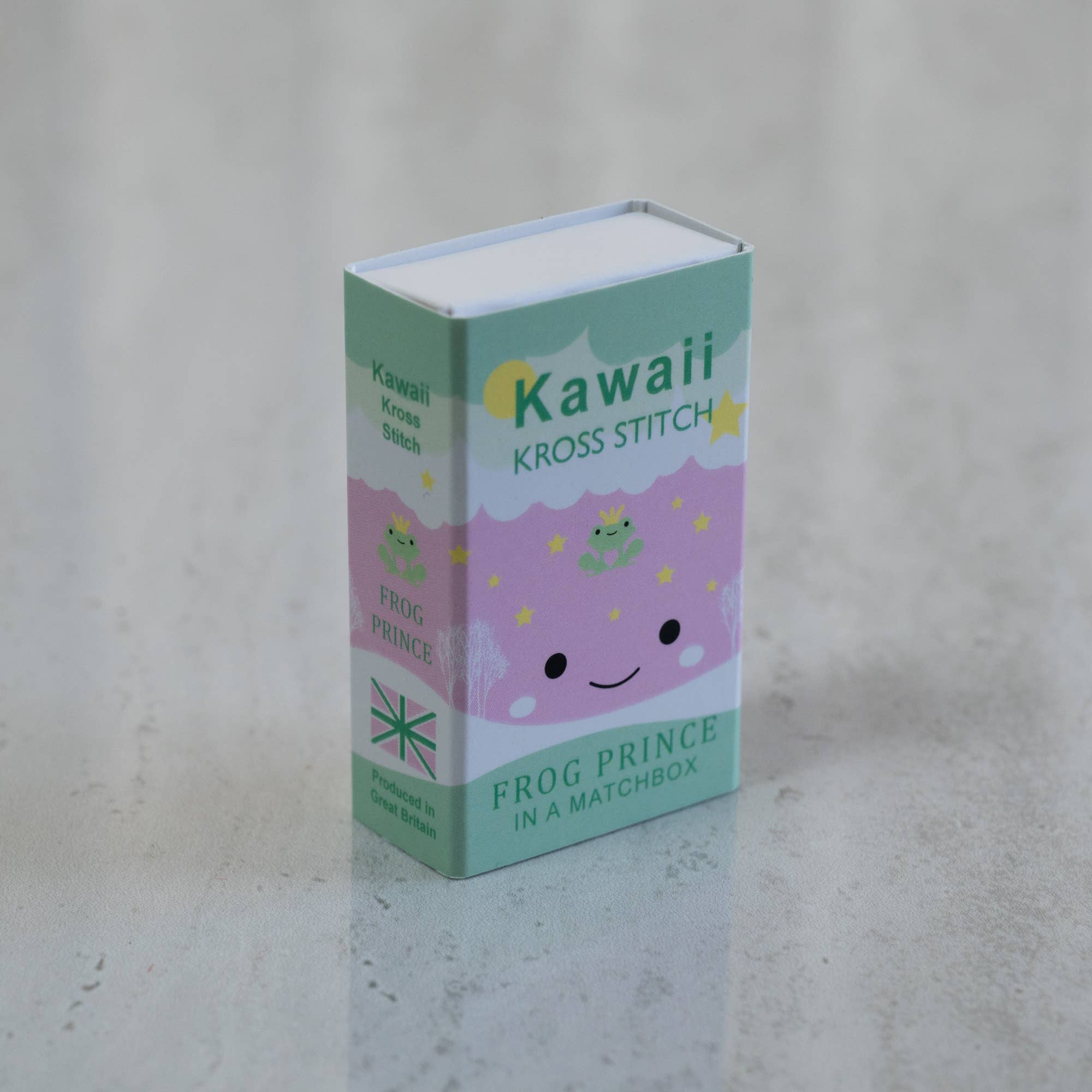 Kawaii Frog Prince Mini Cross Stitch Kit - Image 6