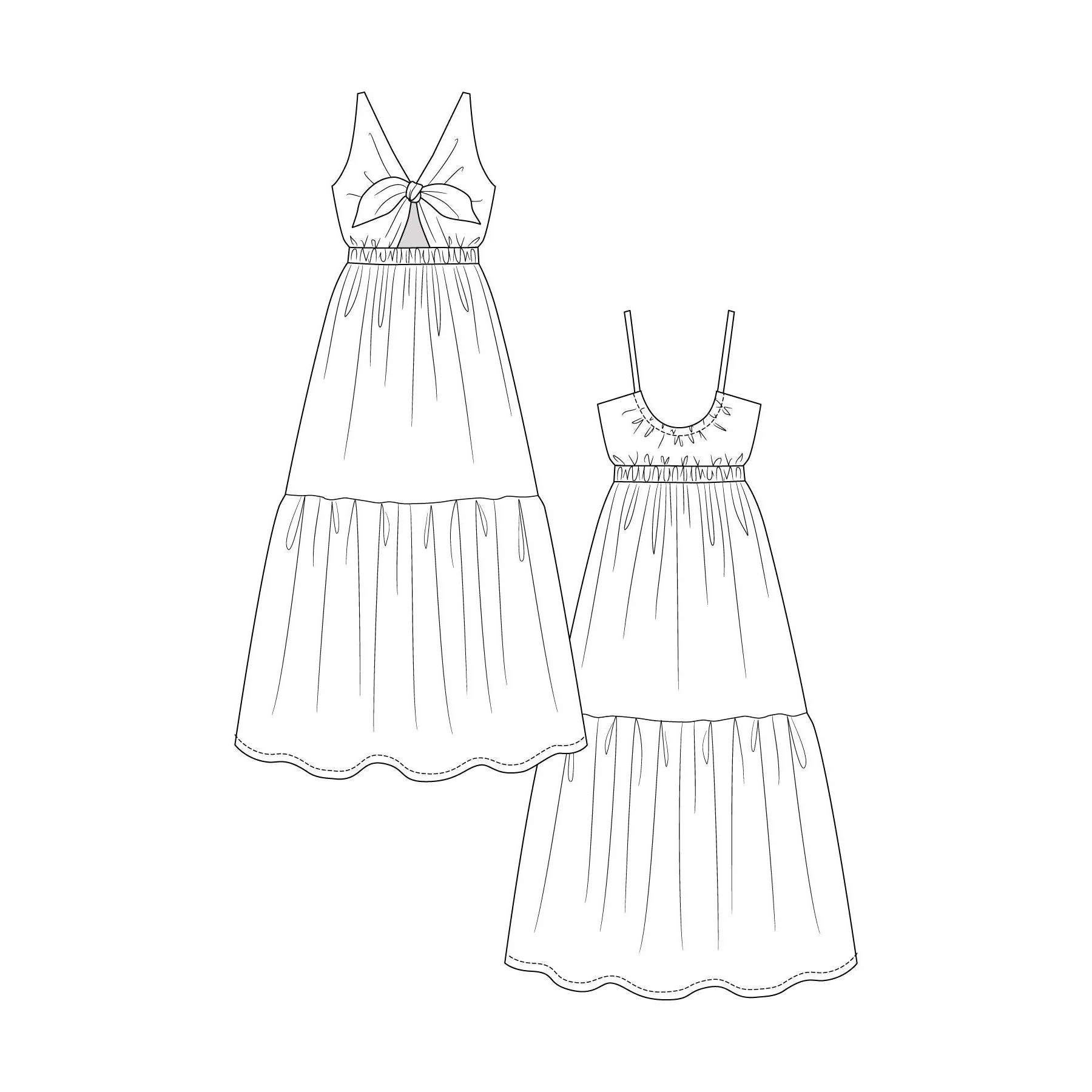 KERTTU Knot Dress & Skirt Pattern - PDF DOWNLOAD - Image 8