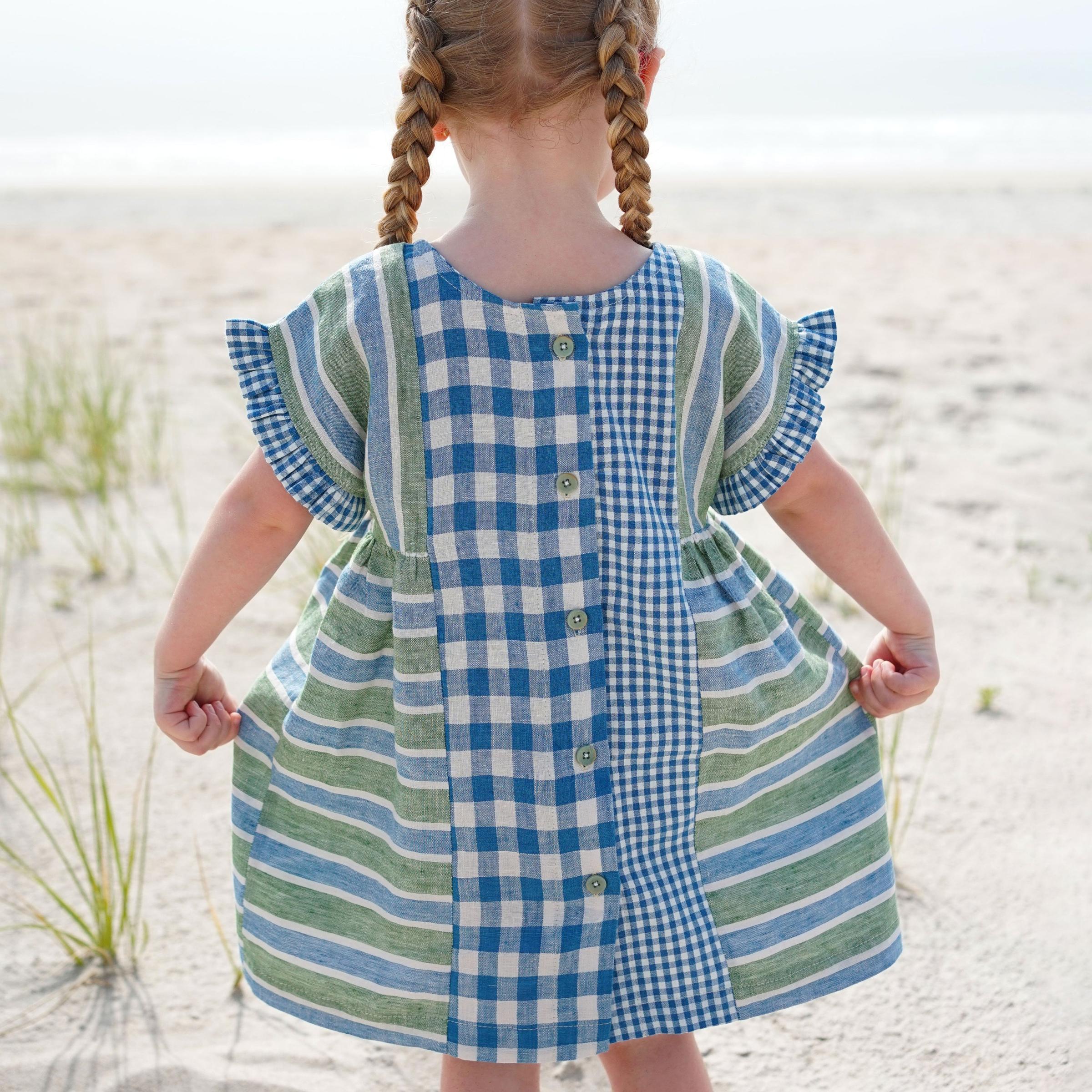 Kids Collage Gather Dress Pattern - PDF DOWNLOAD - Image 3