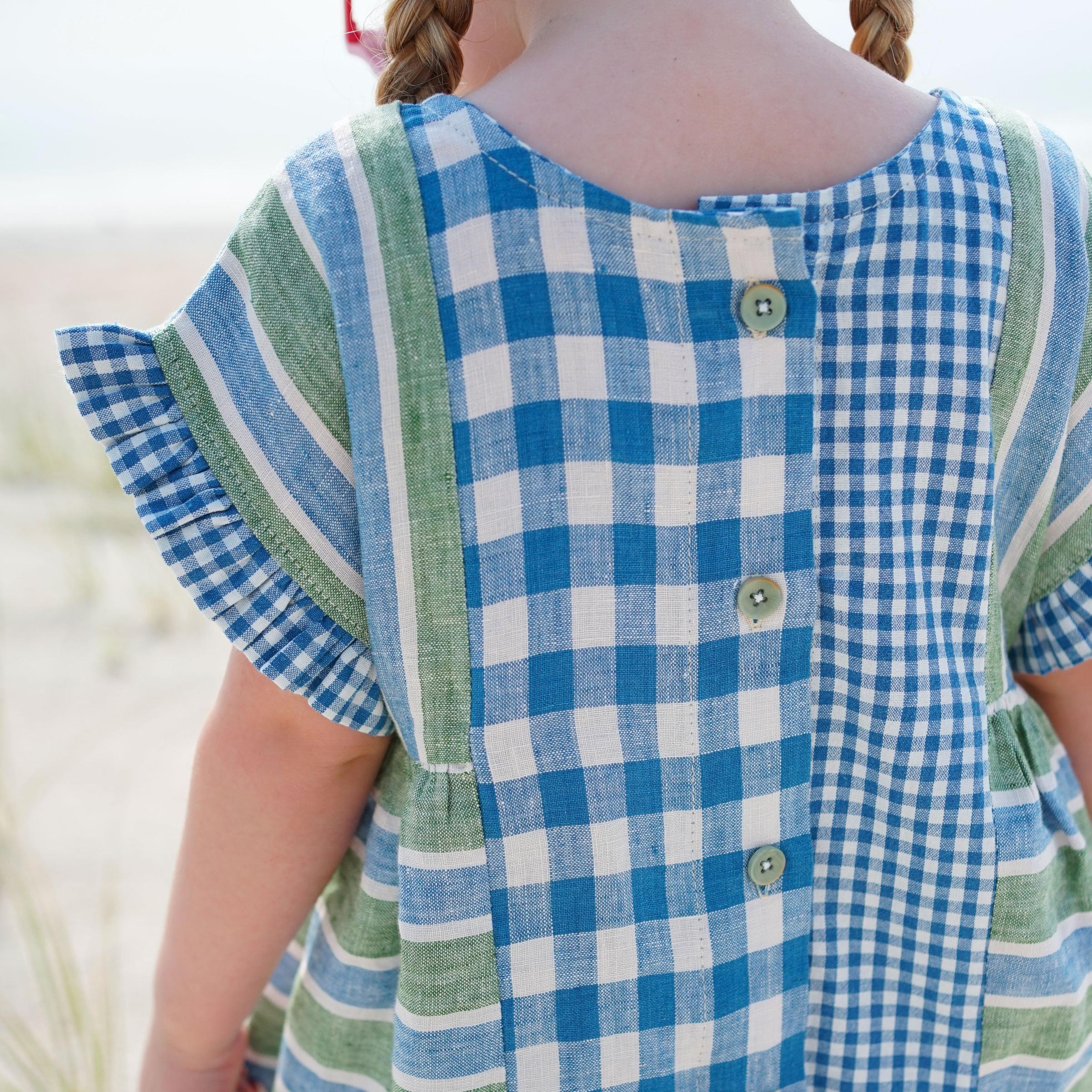 Kids Collage Gather Dress Pattern - PDF DOWNLOAD - Image 4