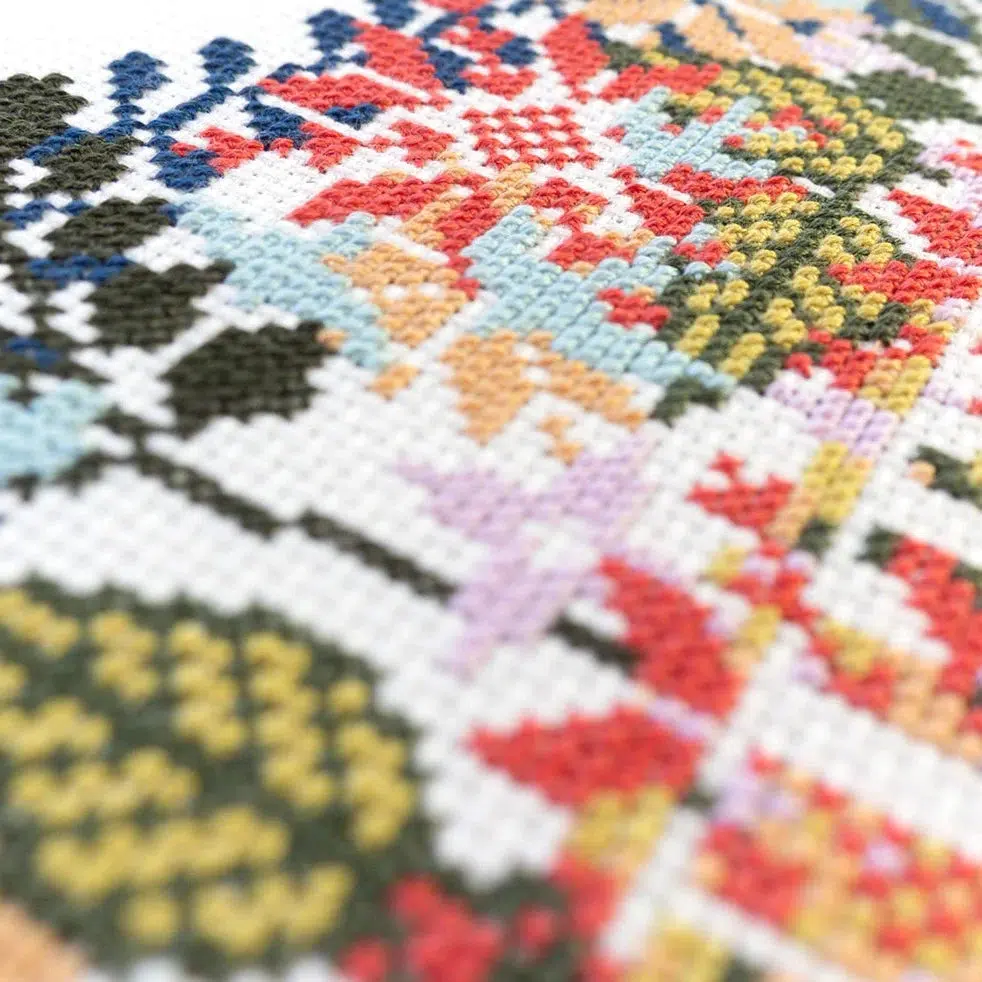 Knitter, 10” Cross Stitch Kit - Image 3