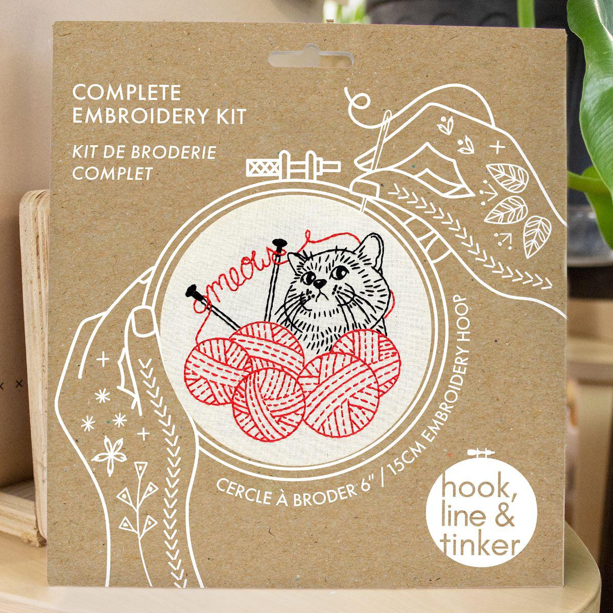Knittin’ Kitten Embroidery Kit - Image 5