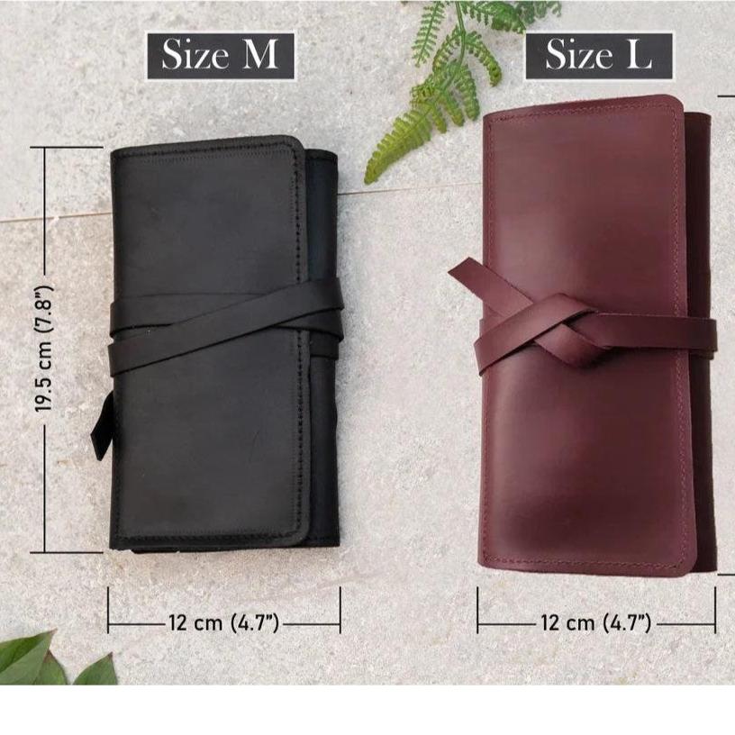 Leather Tool Roll Case - Brown - Image 4