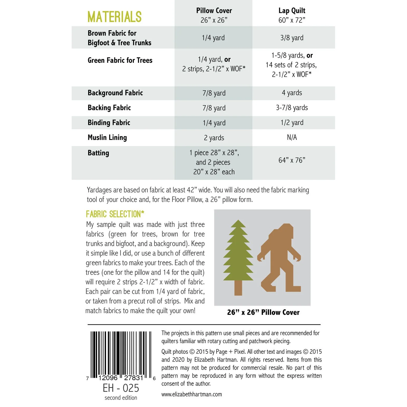 Legendary Bigfoot Quilt Pattern - Image 3